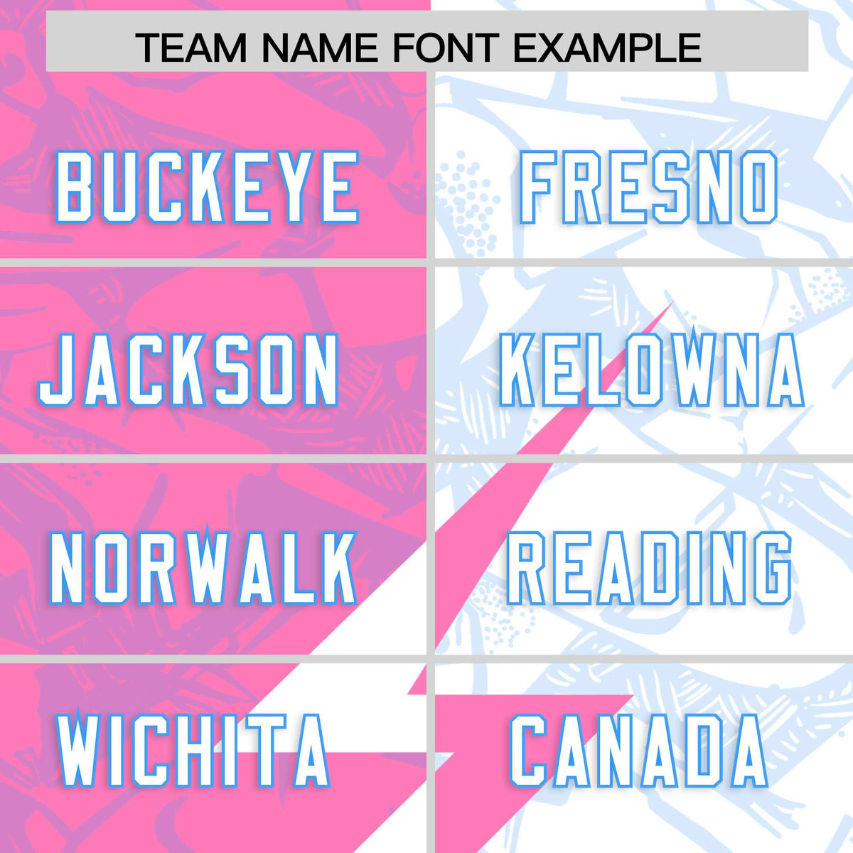 Custom White Pink Split Personalized Lightning Pattern American Football Jersey