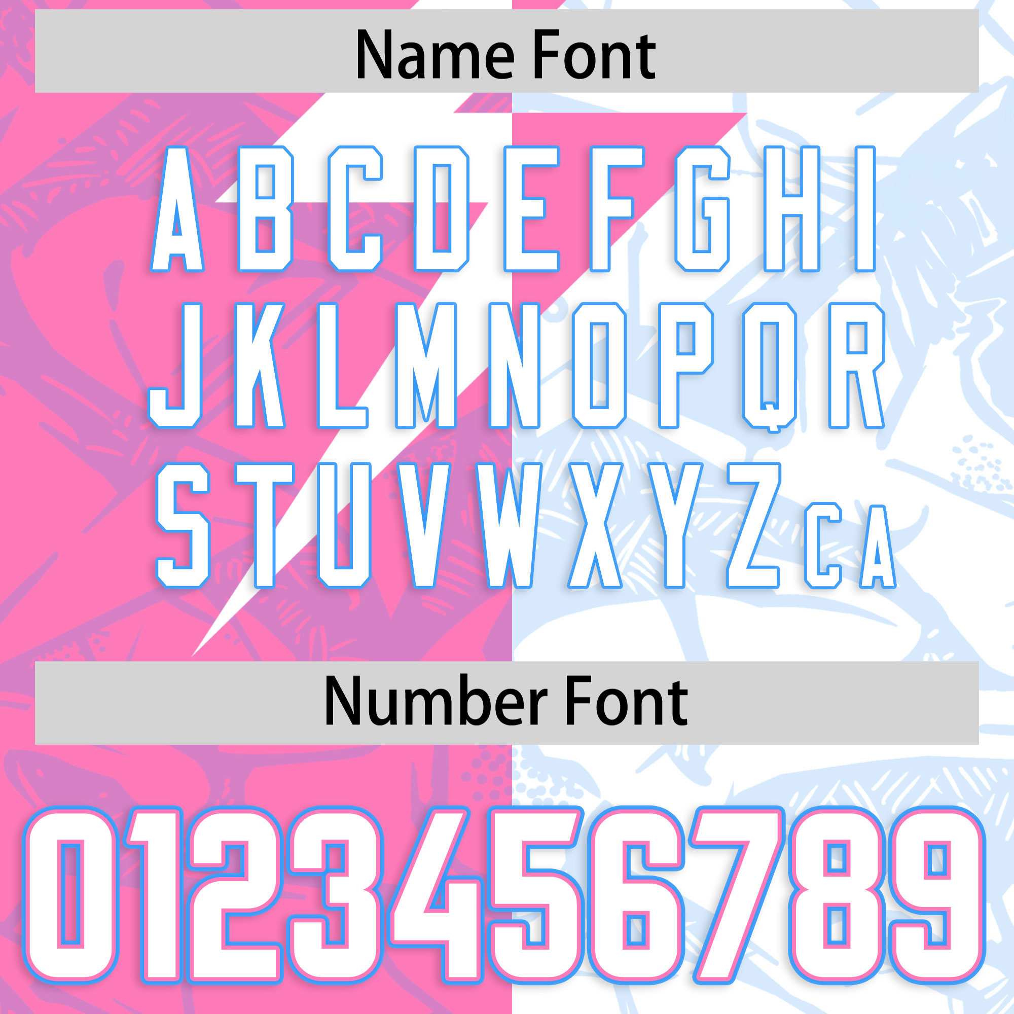 Custom White Pink Split Personalized Lightning Pattern American Football Jersey