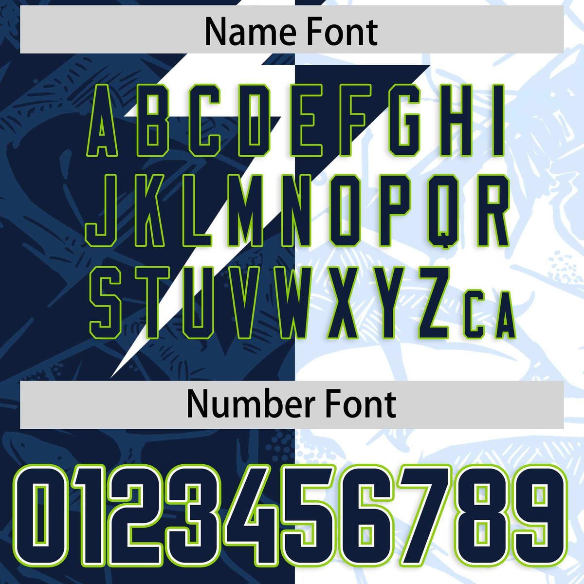 Custom White Navy Split Personalized Lightning Pattern American Football Jersey