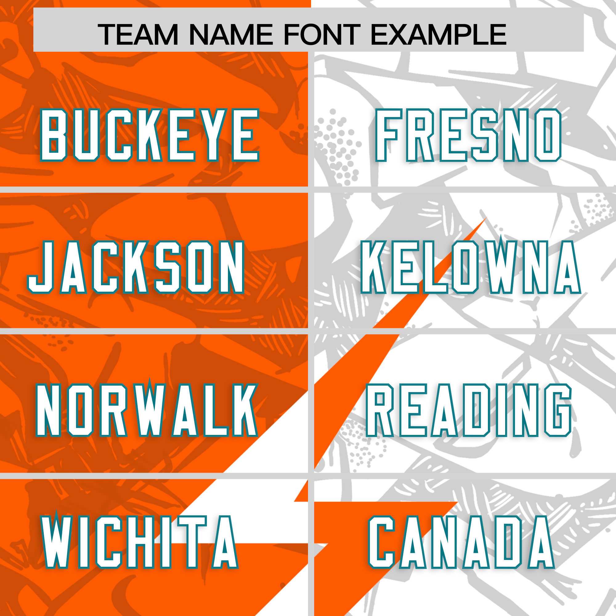 Custom Orange White Split Personalized Lightning Pattern American Football Jersey