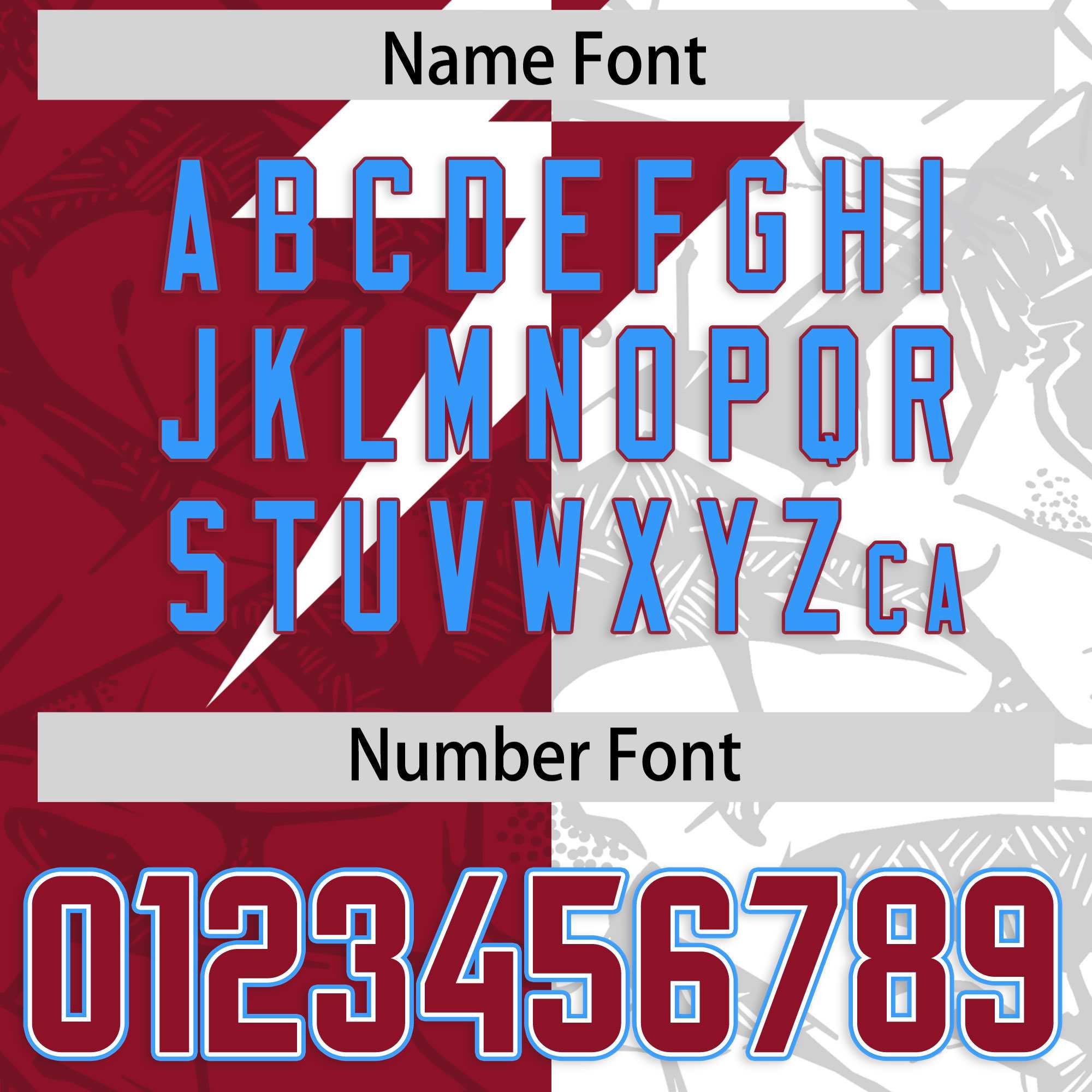 Custom Cardinal White Split Personalized Lightning Pattern American Football Jersey