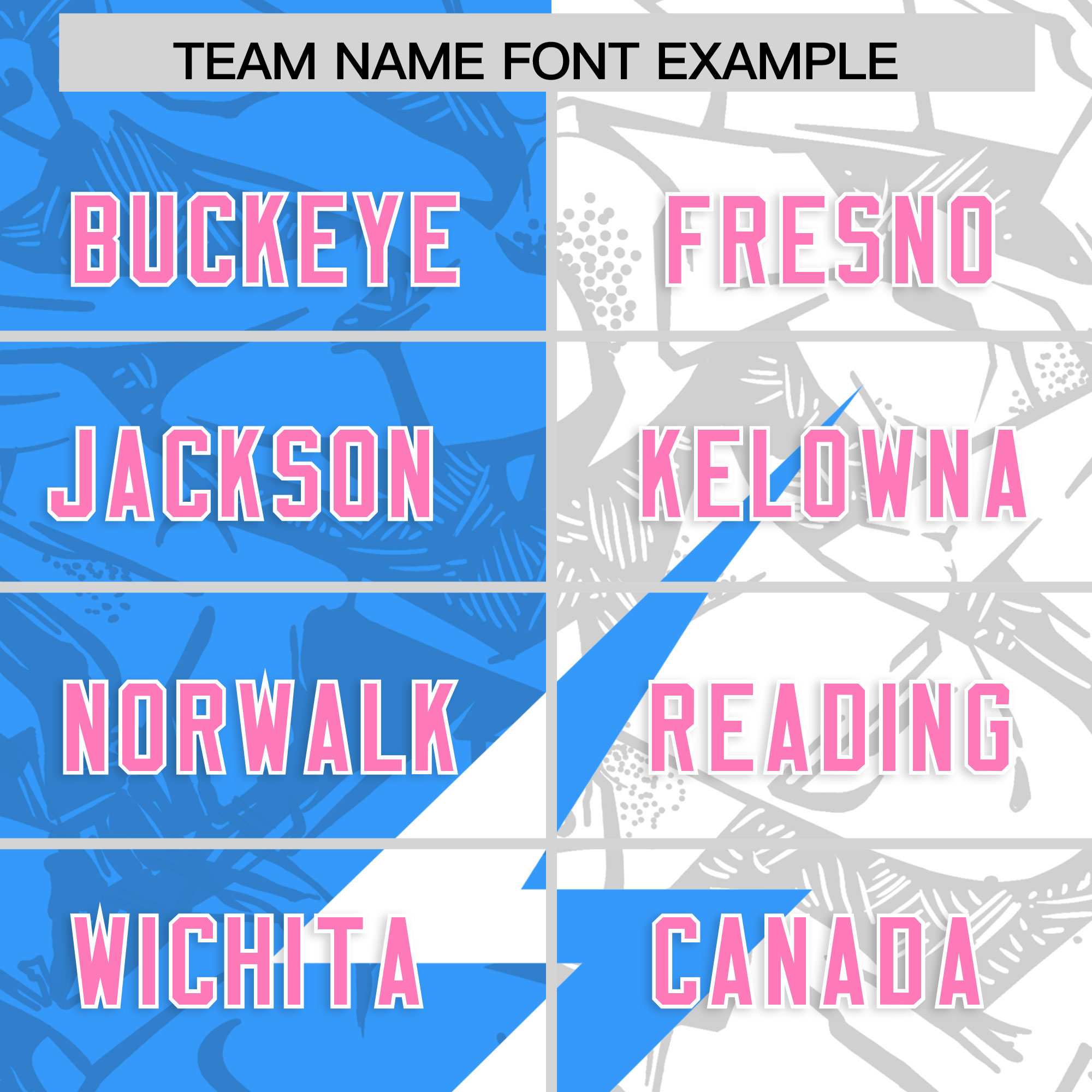 Custom Light Blue White Split Personalized Lightning Pattern American Football Jersey