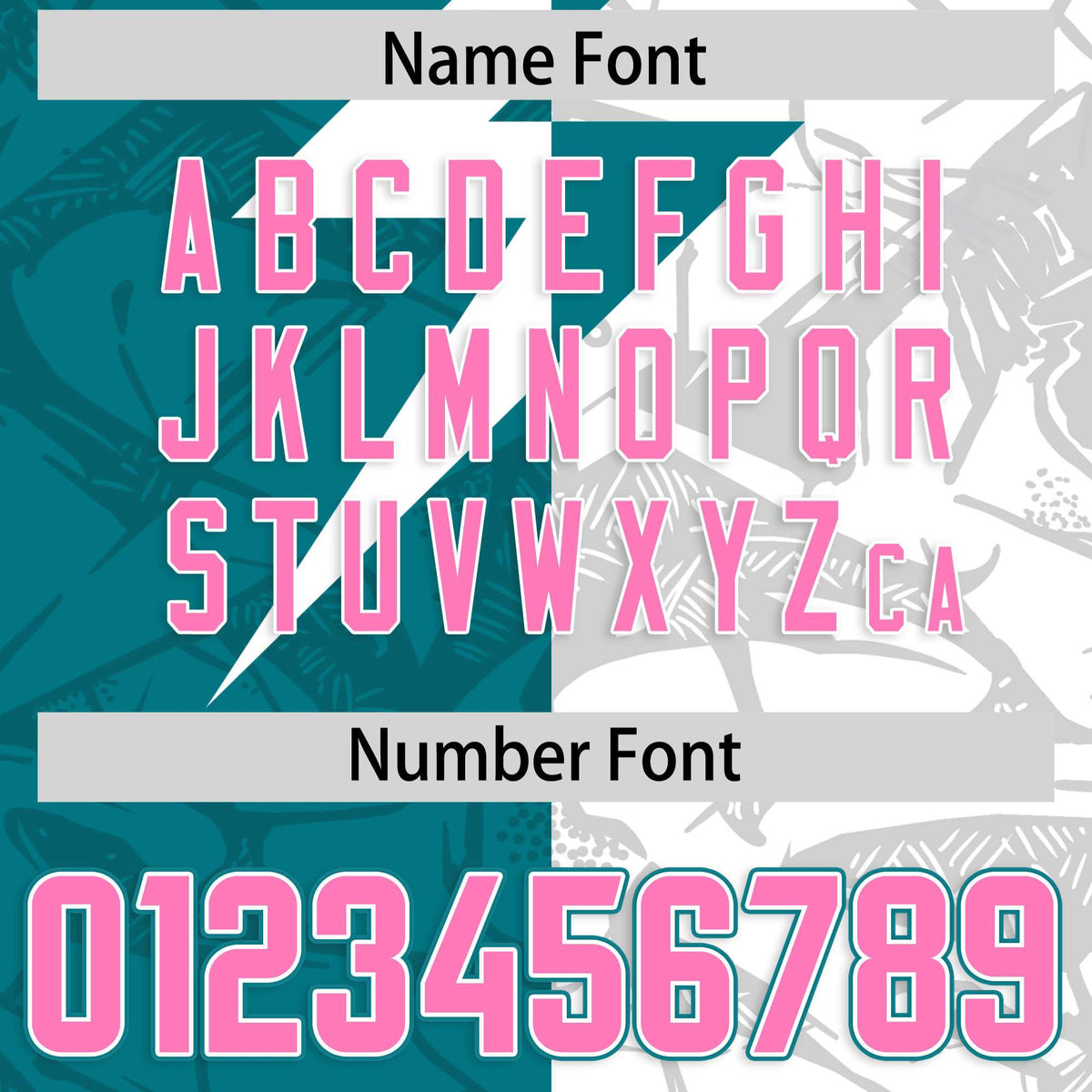 Custom Aqua White Split Personalized Lightning Pattern American Football Jersey