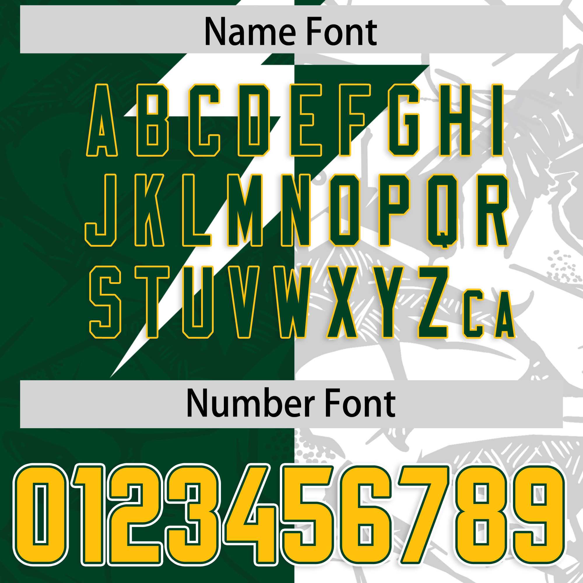 Custom Green White Split Personalized Lightning Pattern American Football Jersey