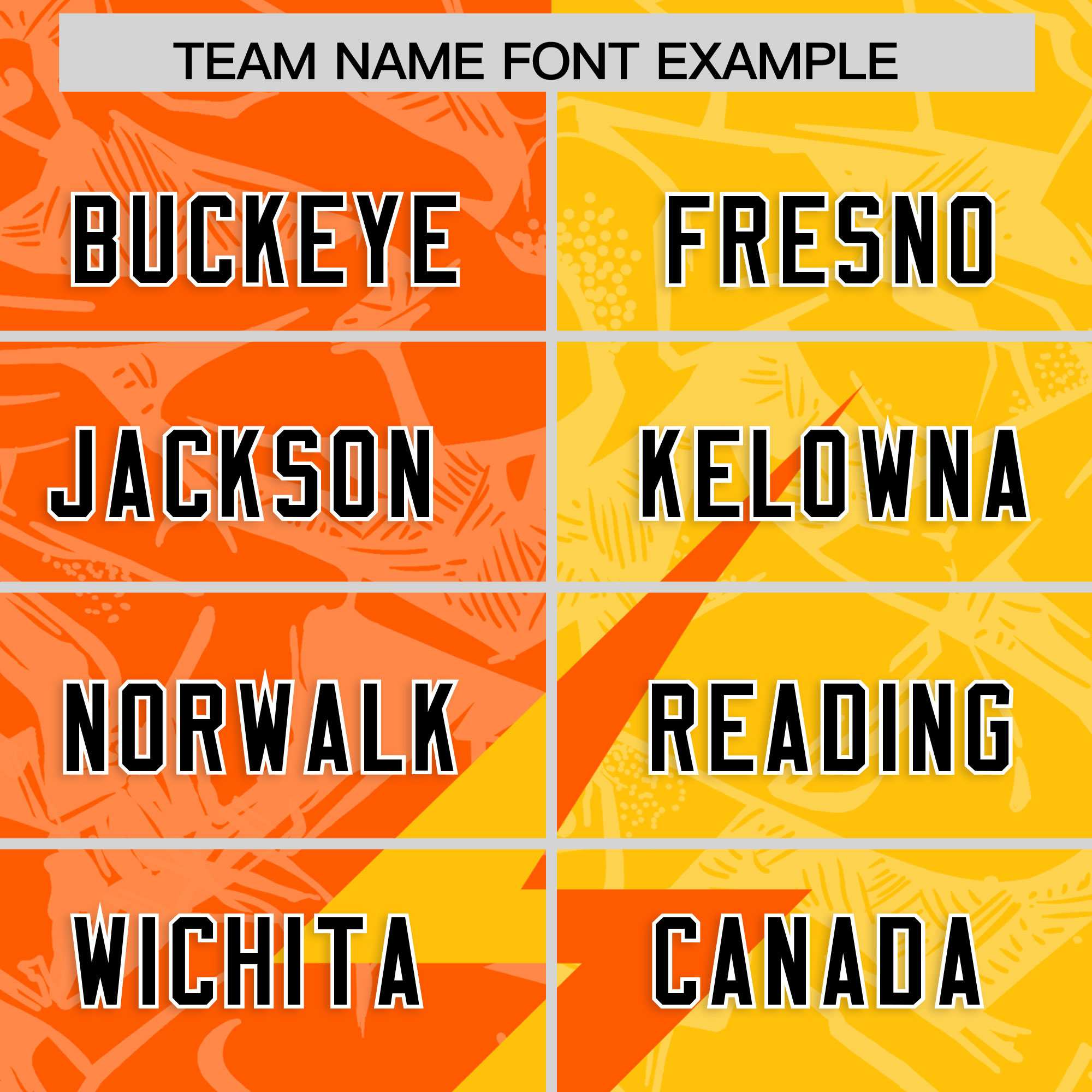 Custom Orange Yellow Split Personalized Lightning Pattern American Football Jersey