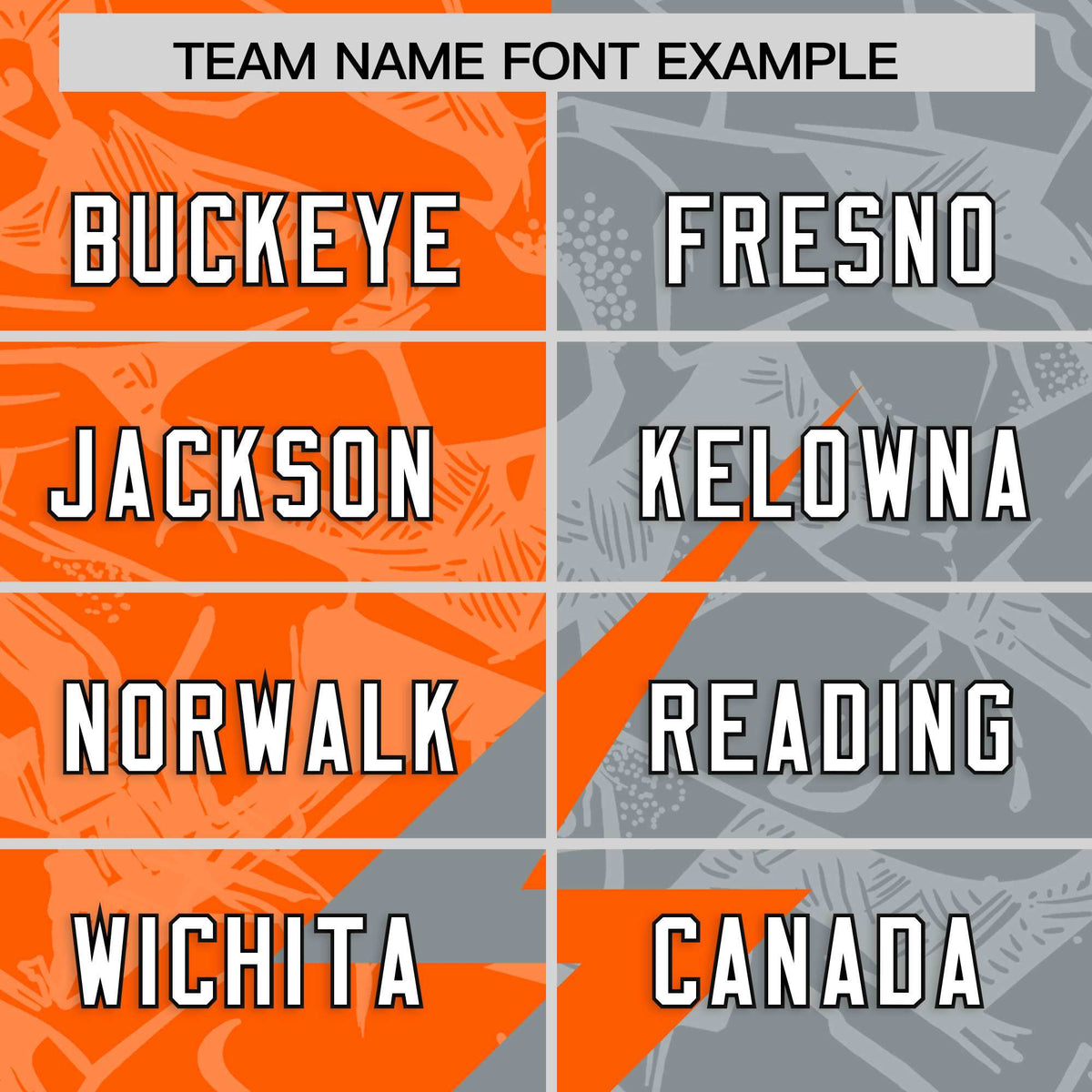 Custom Grey Orange Split Personalized Lightning Pattern American Football Jersey