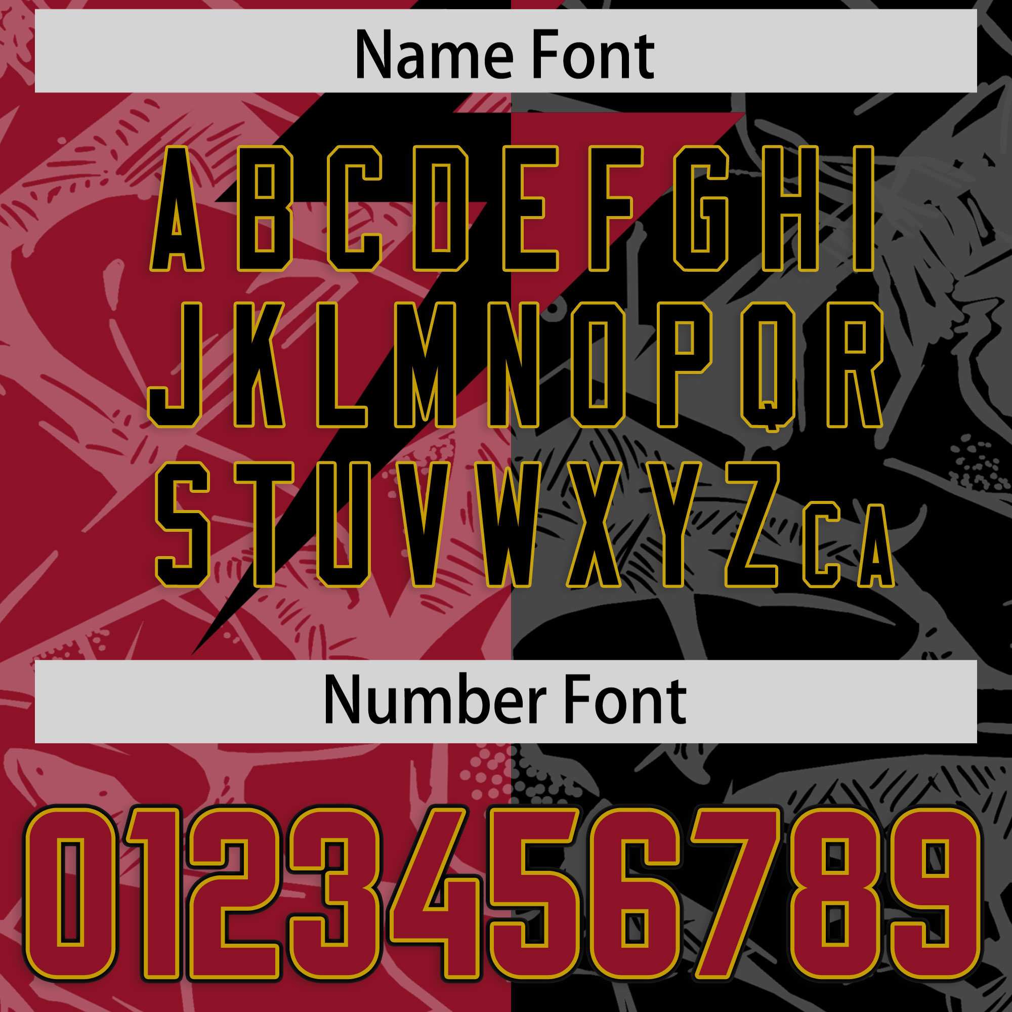 Custom Black Cardinal Split Personalized Lightning Pattern American Football Jersey