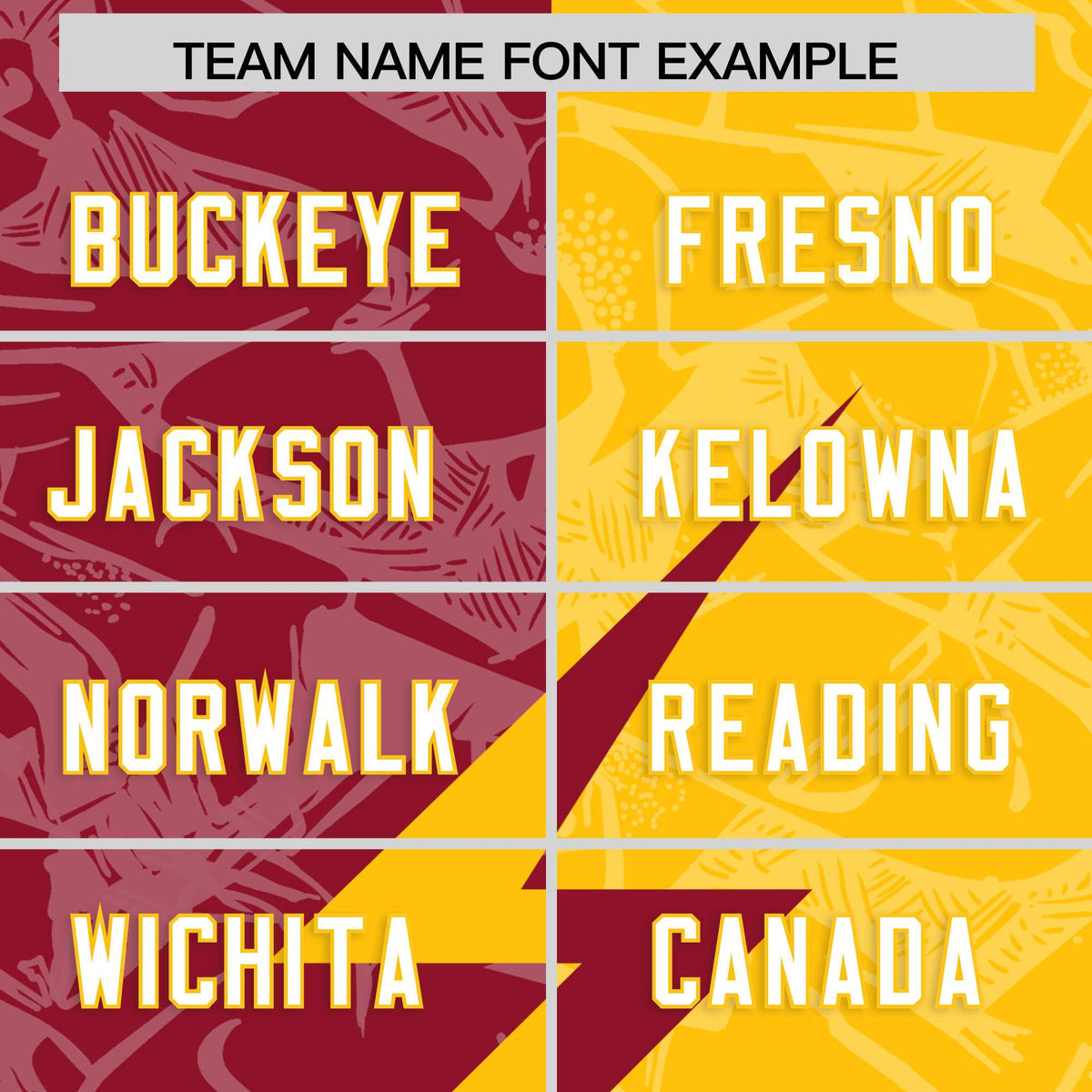 Custom Yellow Cardinal Split Personalized Lightning Pattern American Football Jersey