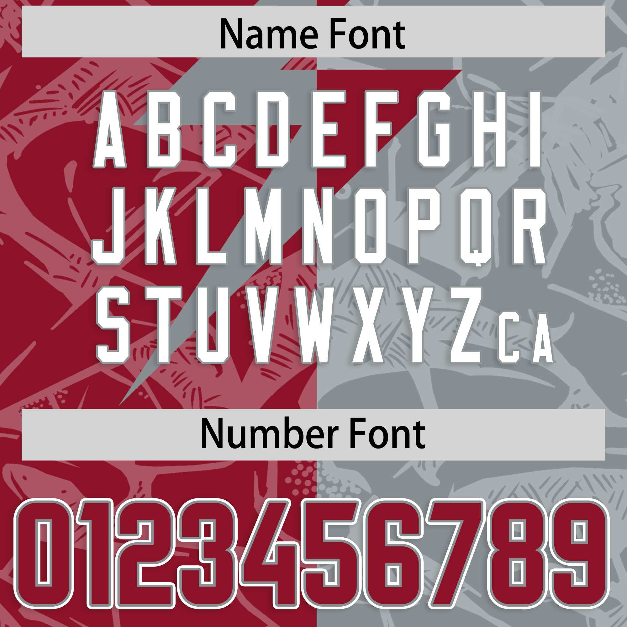 Custom Gray Cardinal Split Personalized Lightning Pattern American Football Jersey