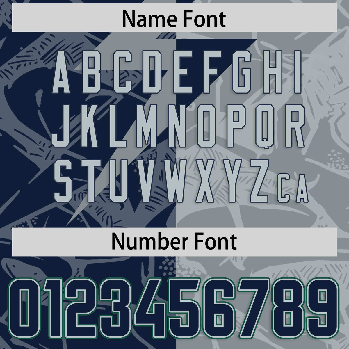 Custom Navy Gray Split Personalized Lightning Pattern American Football Jersey