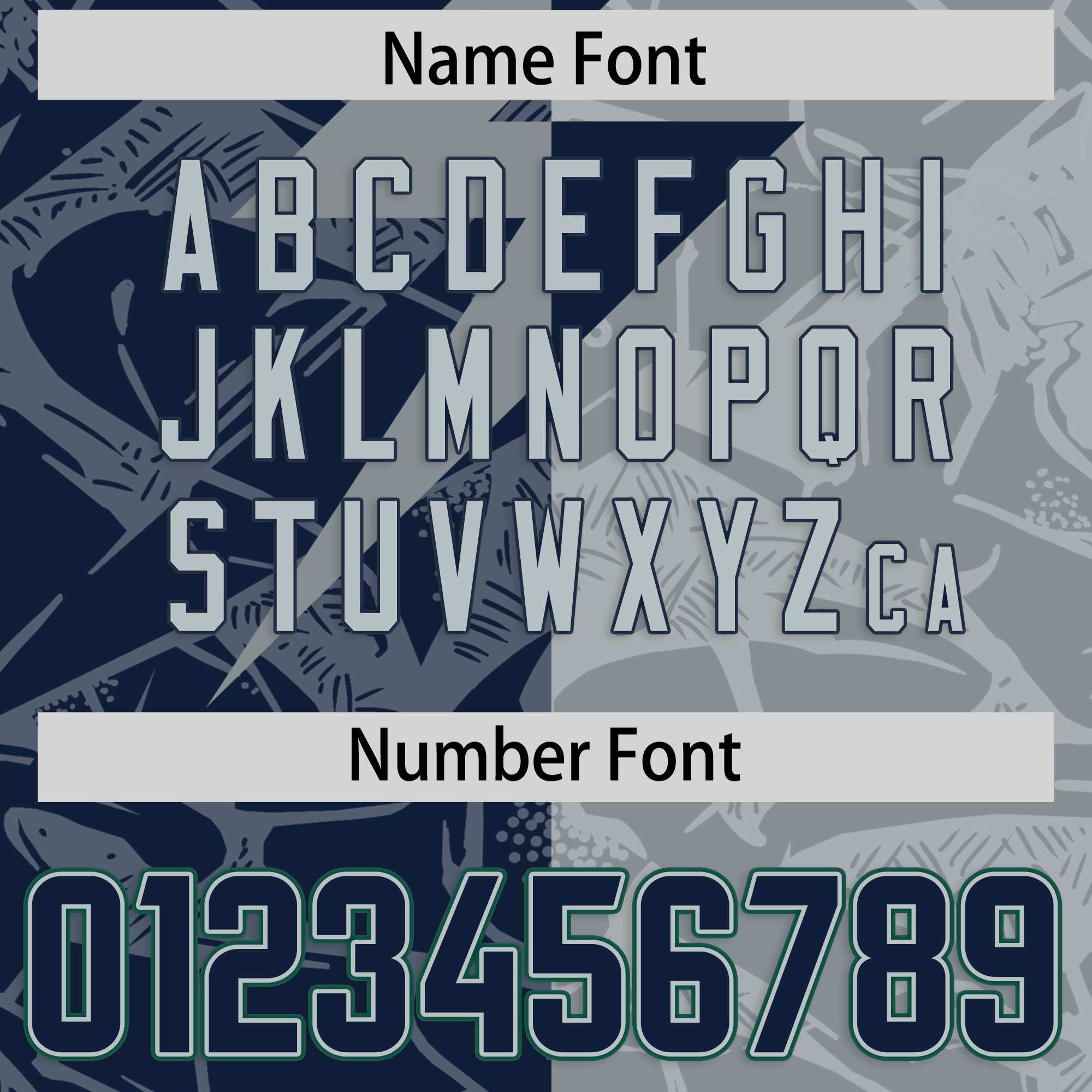 Custom Navy Gray Split Personalized Lightning Pattern American Football Jersey