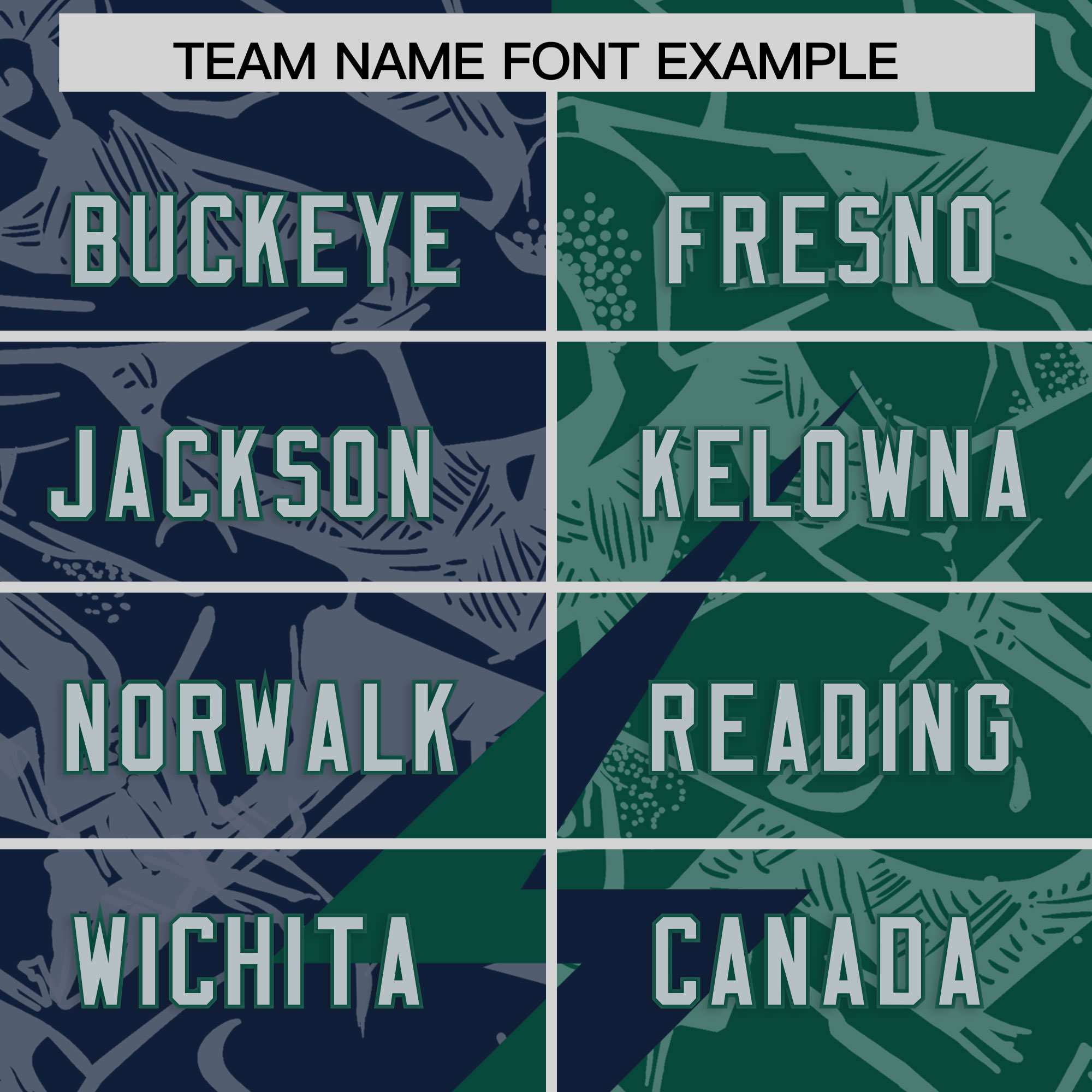 Custom Green Navy Split Personalized Lightning Pattern American Football Jersey