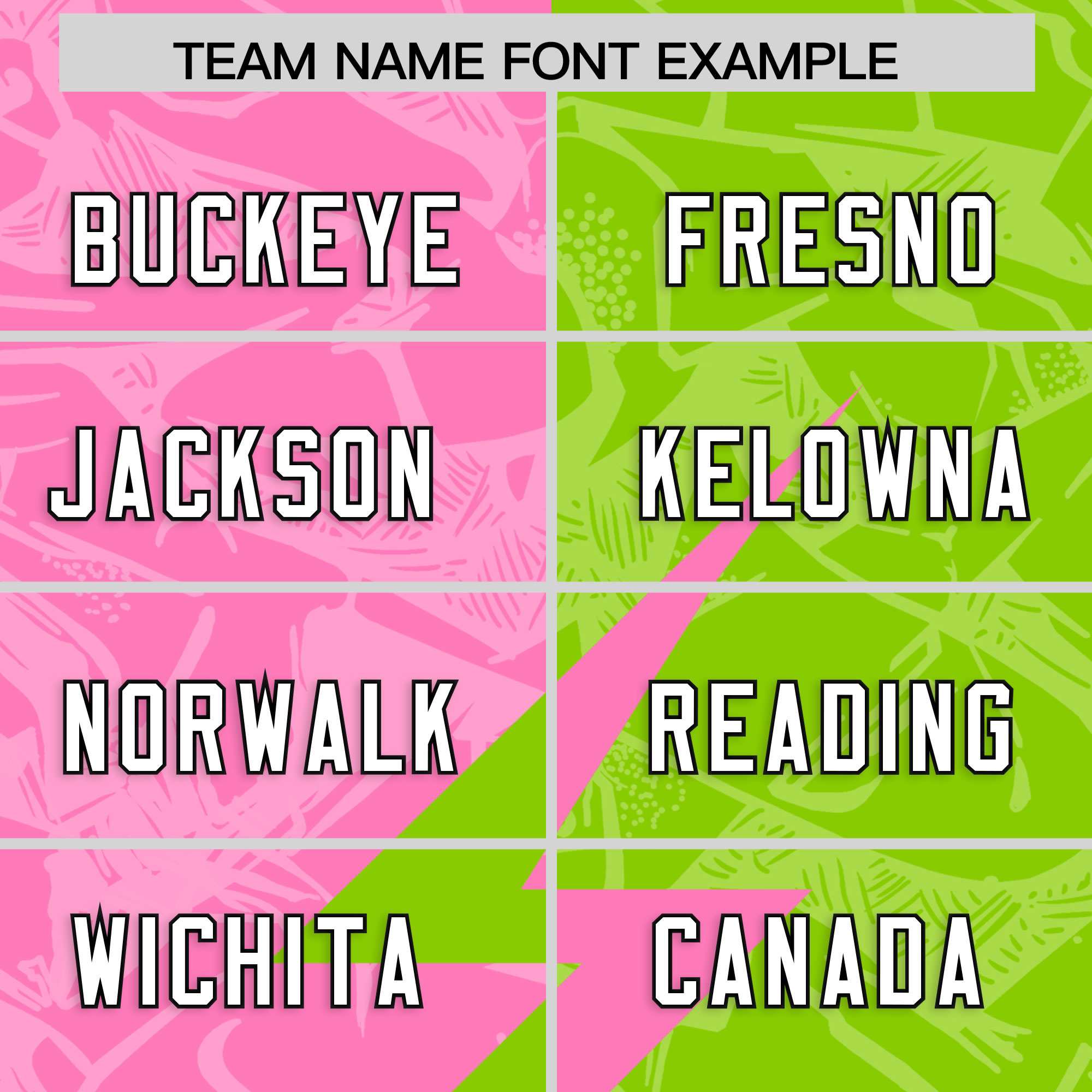 Custom Neon Green Pink Split Personalized Lightning Pattern American Football Jersey