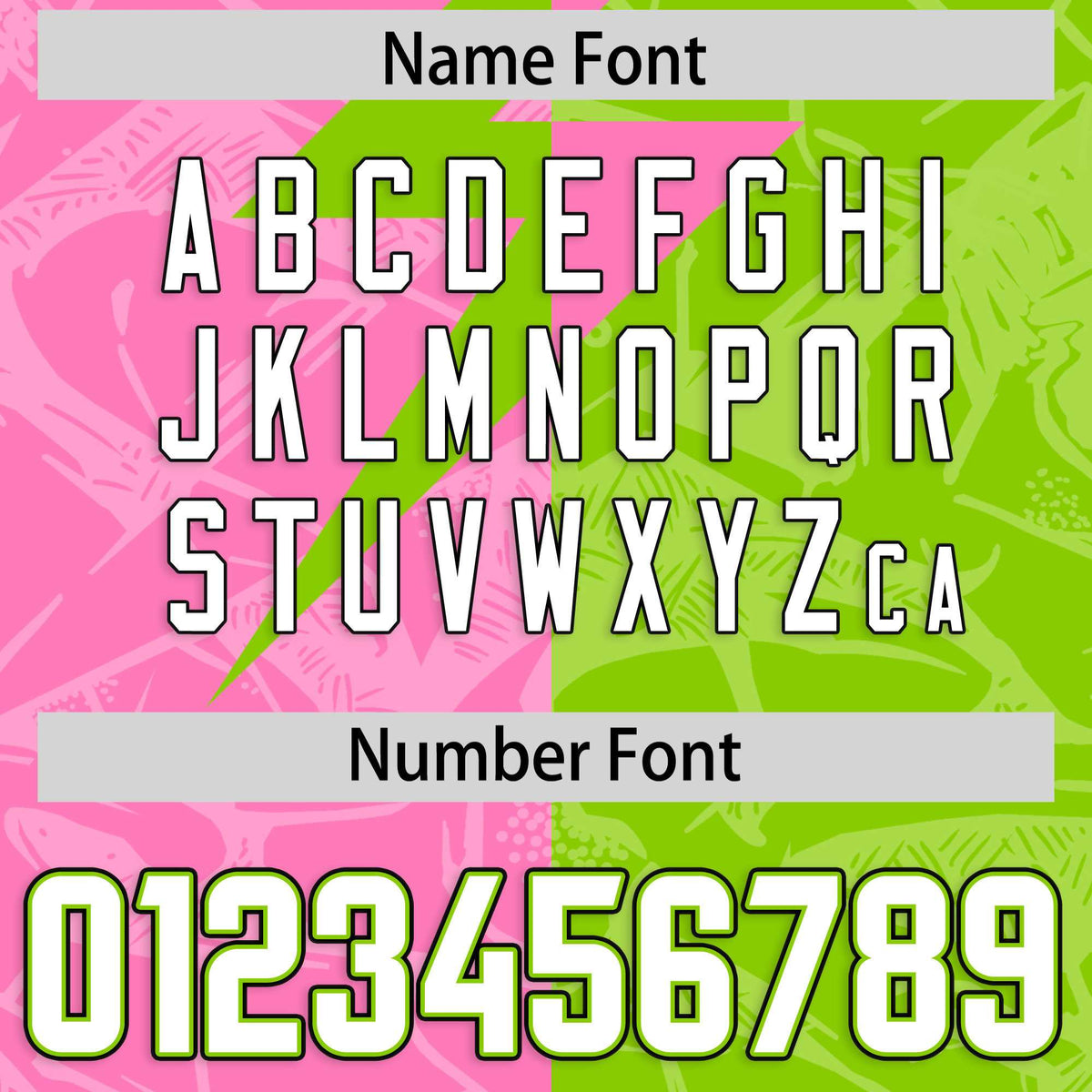 Custom Neon Green Pink Split Personalized Lightning Pattern American Football Jersey