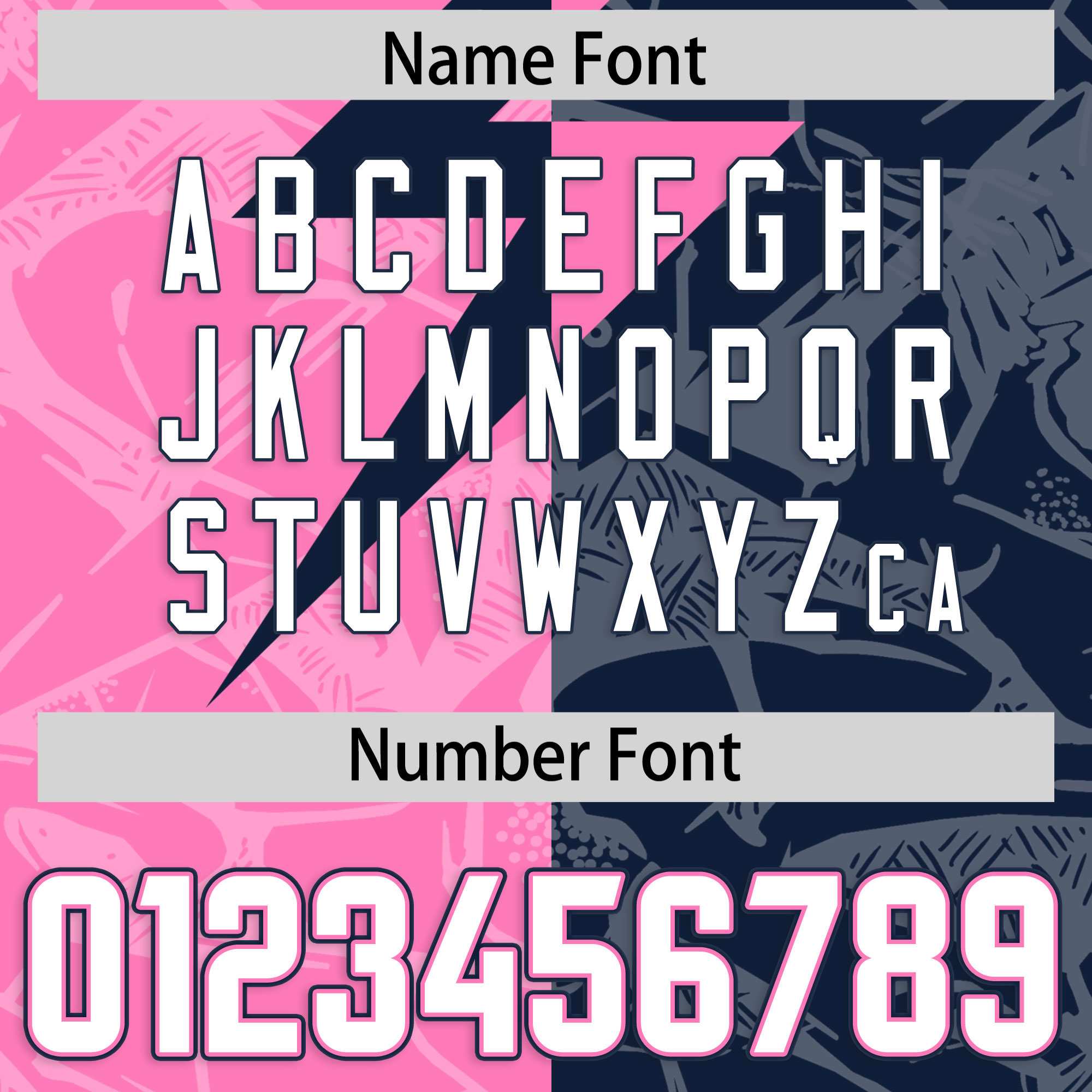 Custom Navy Pink Split Personalized Lightning Pattern American Football Jersey