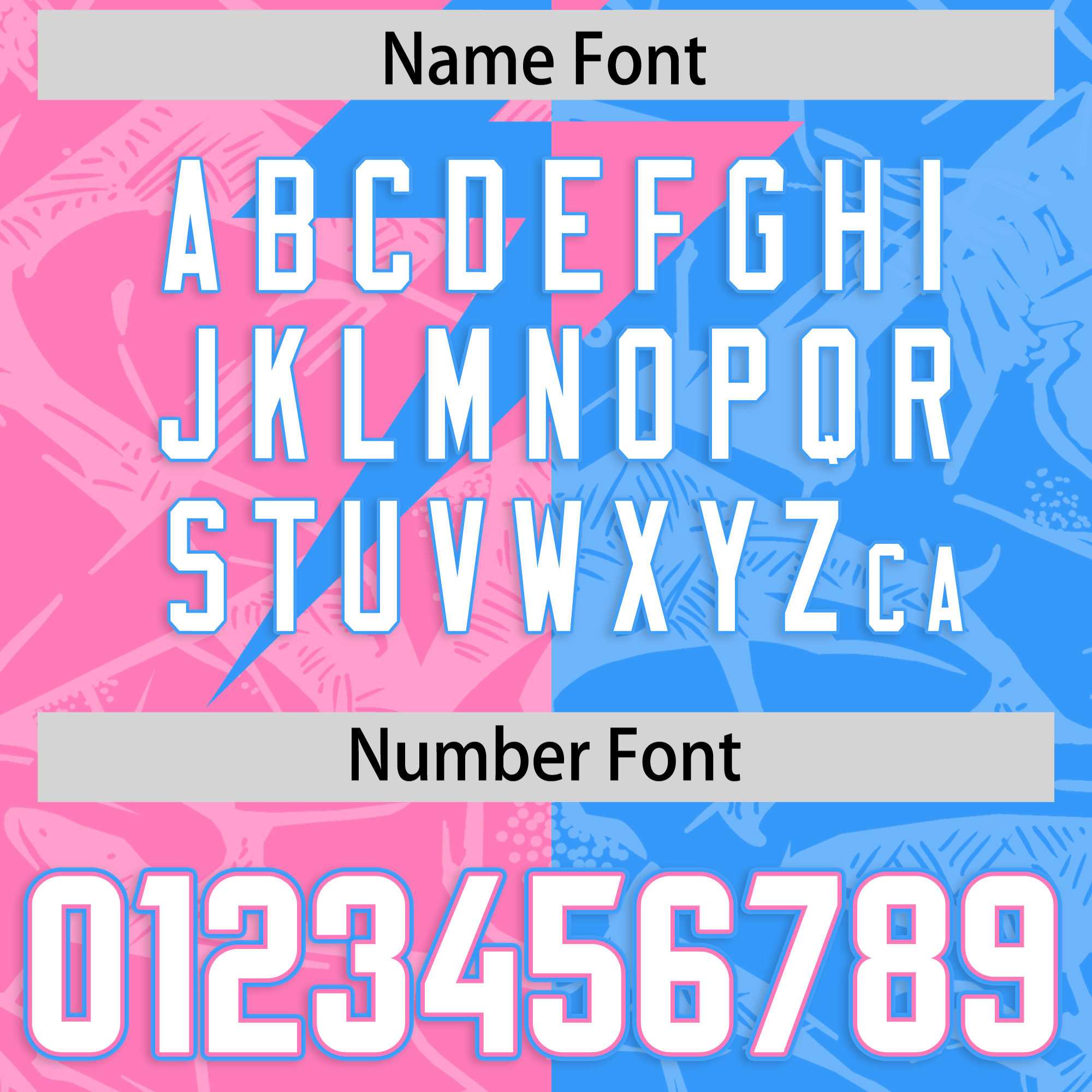 Custom Light Blue Pink Split Personalized Lightning Pattern American Football Jersey