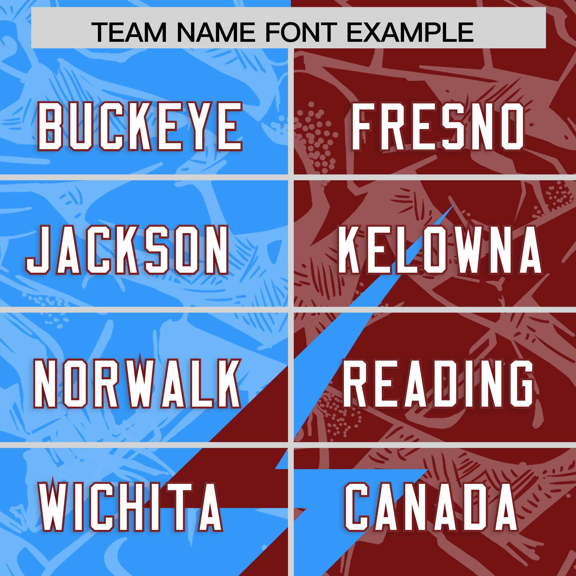 Custom Crimson Light Blue Split Personalized Lightning Pattern American Football Jersey