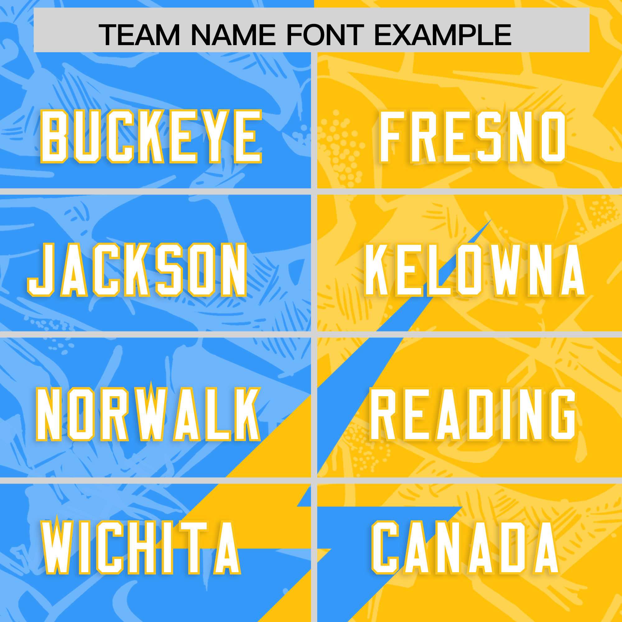 Custom Yellow Light Blue Split Personalized Lightning Pattern American Football Jersey