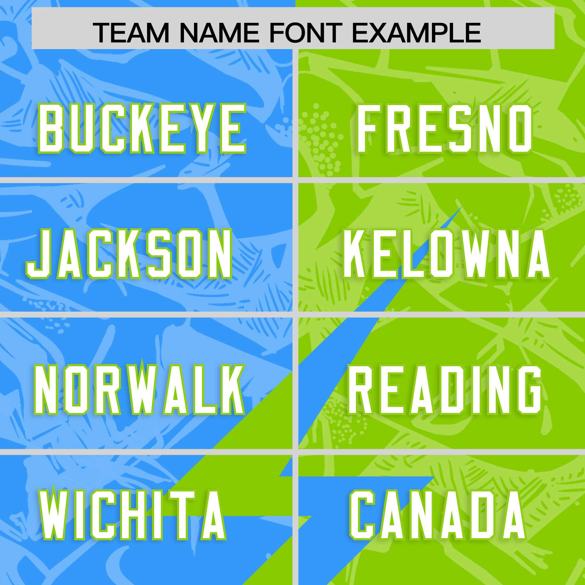 Custom Neon Green Light Blue Split Personalized Lightning Pattern American Football Jersey