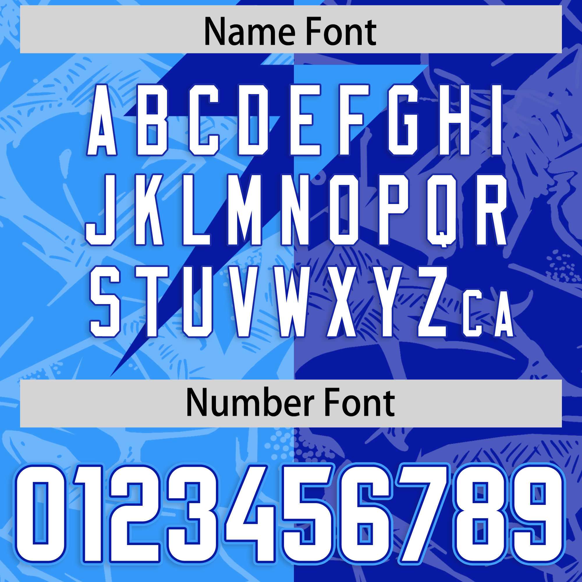 Custom Royal Light Blue Split Personalized Lightning Pattern American Football Jersey