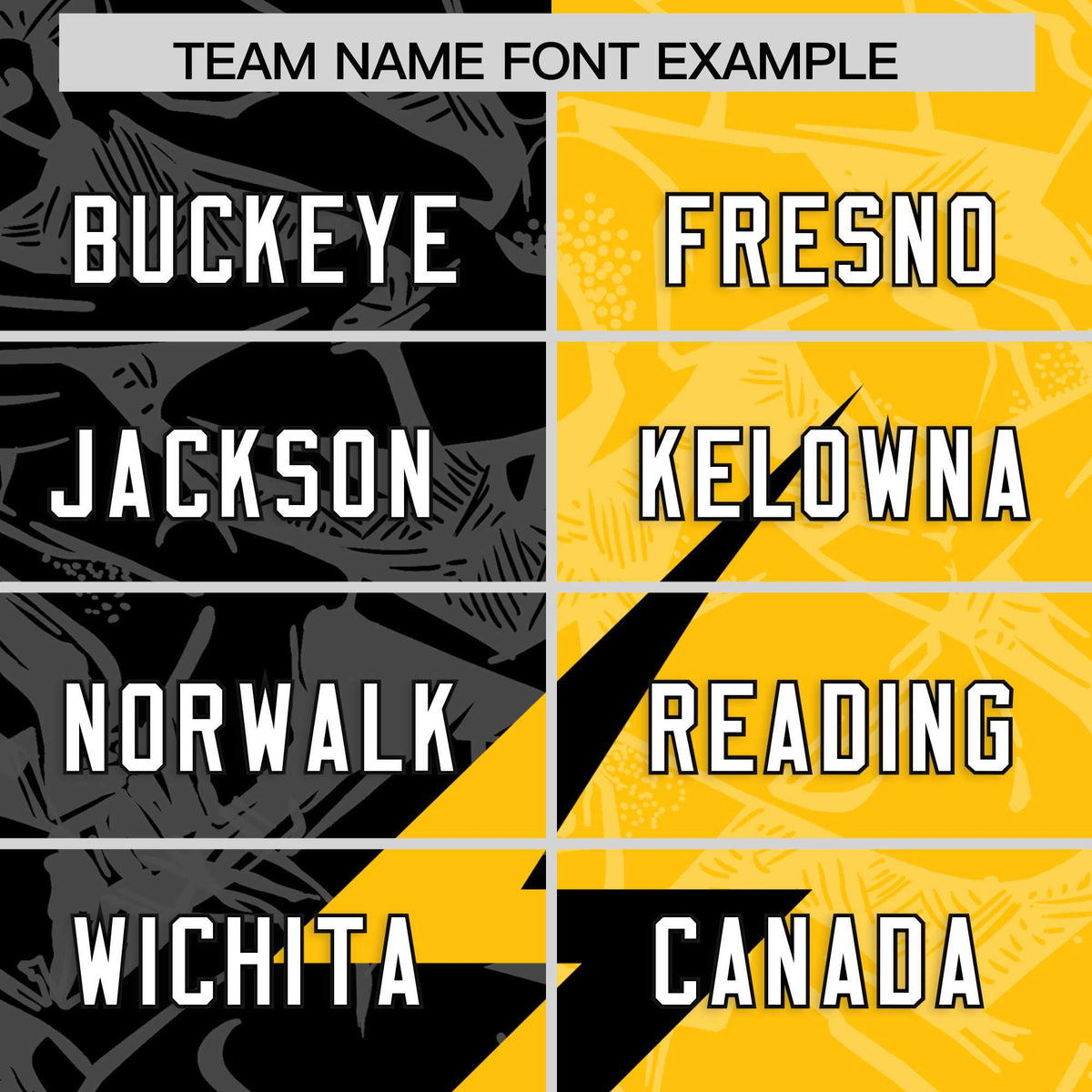 Custom Yellow Black Split Personalized Lightning Pattern American Football Jersey