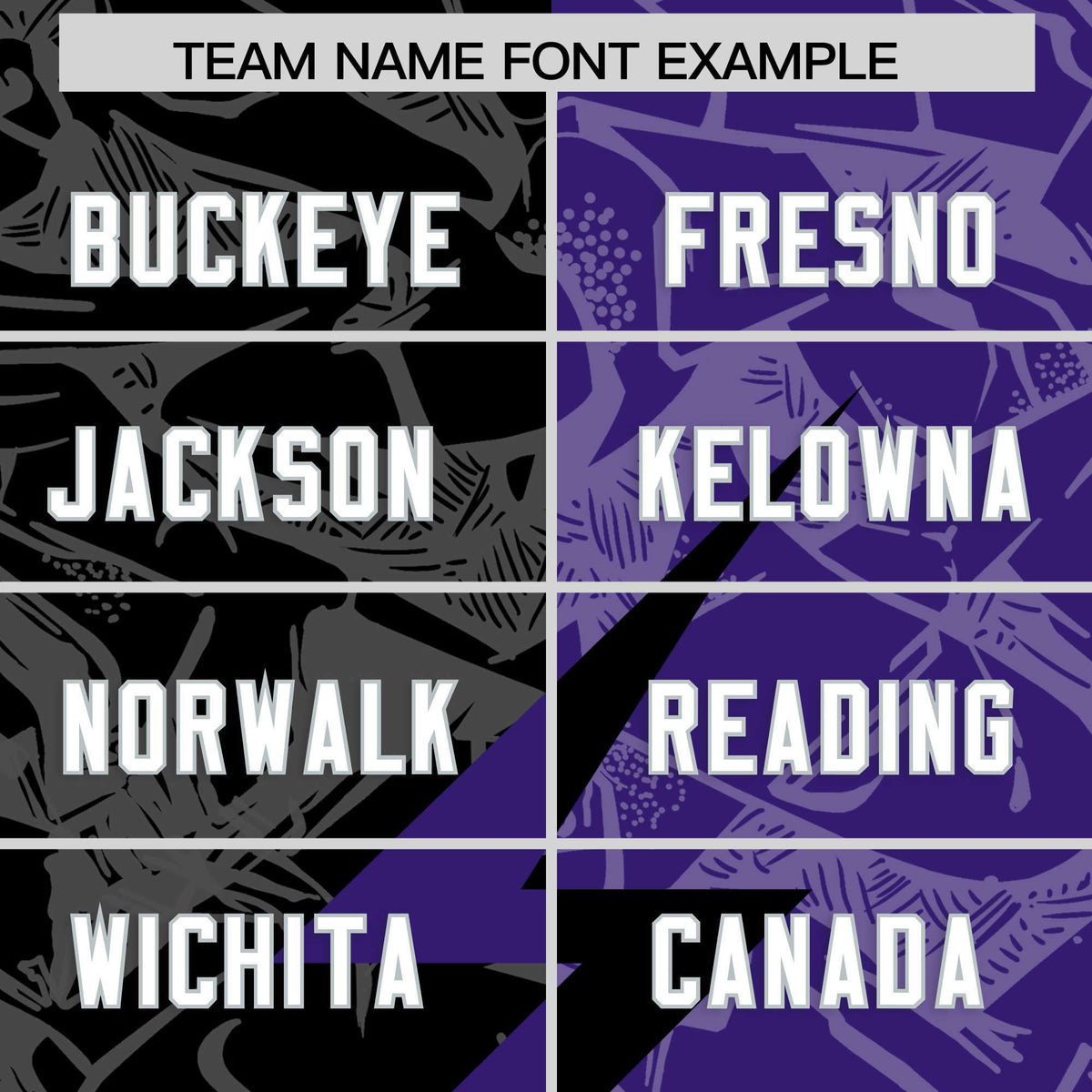 Custom Purple Black Split Personalized Lightning Pattern American Football Jersey