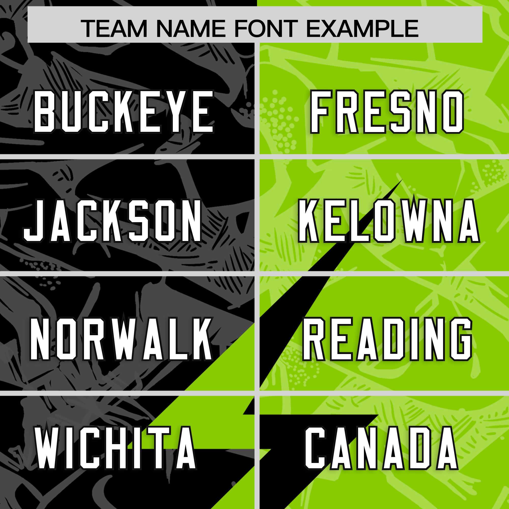 Custom Neon Green Black Split Personalized Lightning Pattern American Football Jersey