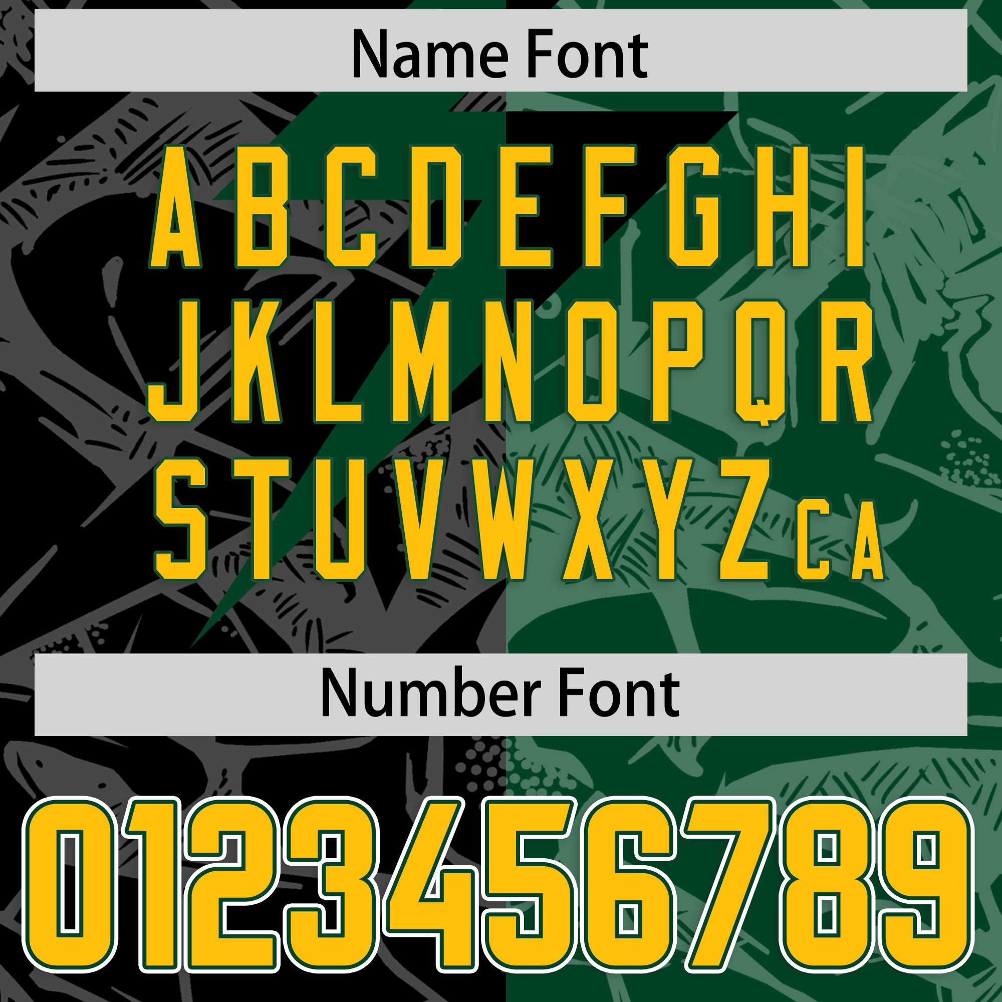 Custom Black Green Split Personalized Lightning Pattern American Football Jersey