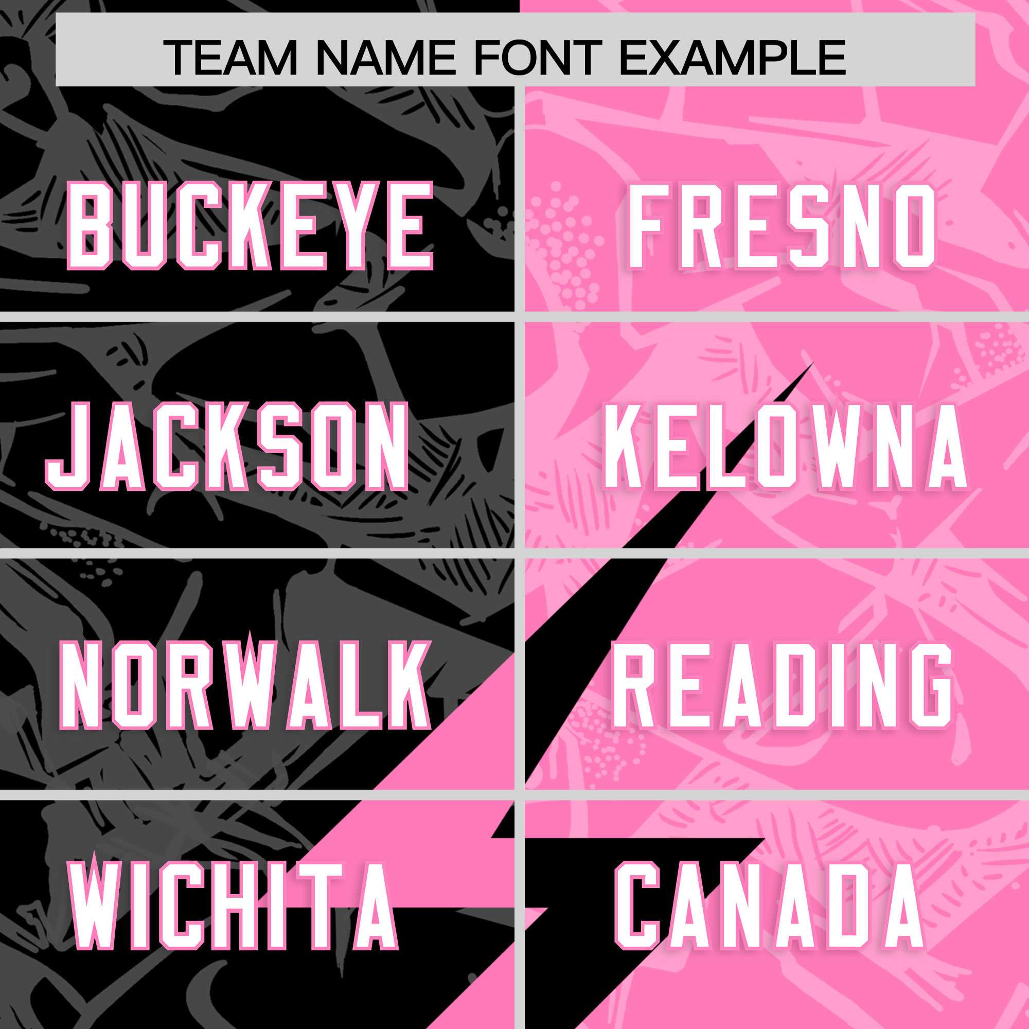 Custom Pink Black Split Personalized Lightning Pattern American Football Jersey