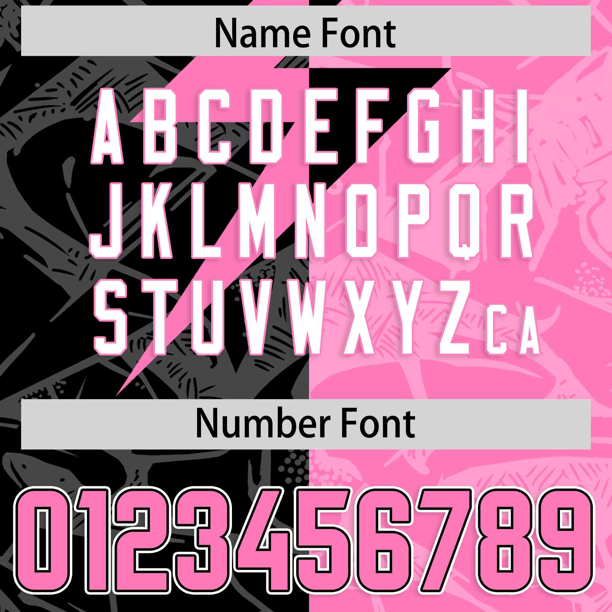 Custom Pink Black Split Personalized Lightning Pattern American Football Jersey