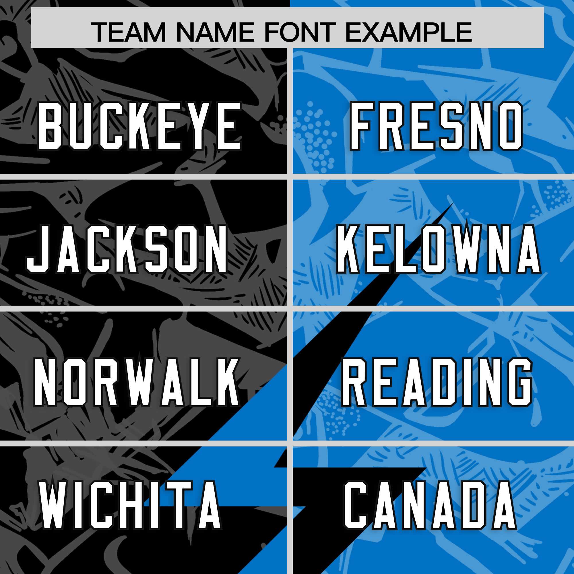 Custom Panther Blue Black Split Personalized Lightning Pattern American Football Jersey