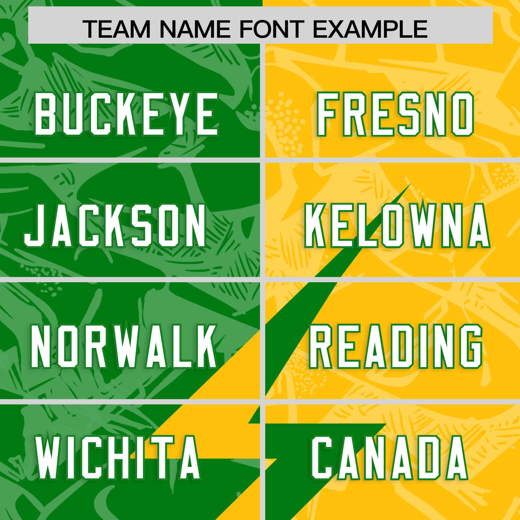 Custom Kelly Green Yellow Split Personalized Lightning Pattern American Football Jersey