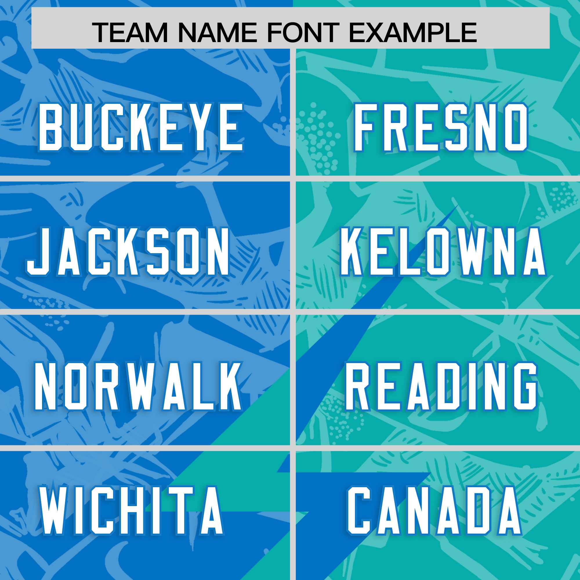 Custom Panther Blue Aqua Split Personalized Lightning Pattern American Football Jersey