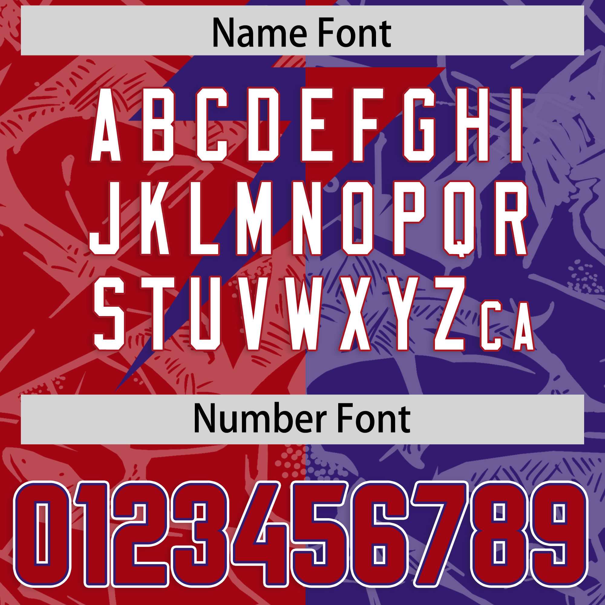 Custom Red Purple Split Personalized Lightning Pattern American Football Jersey