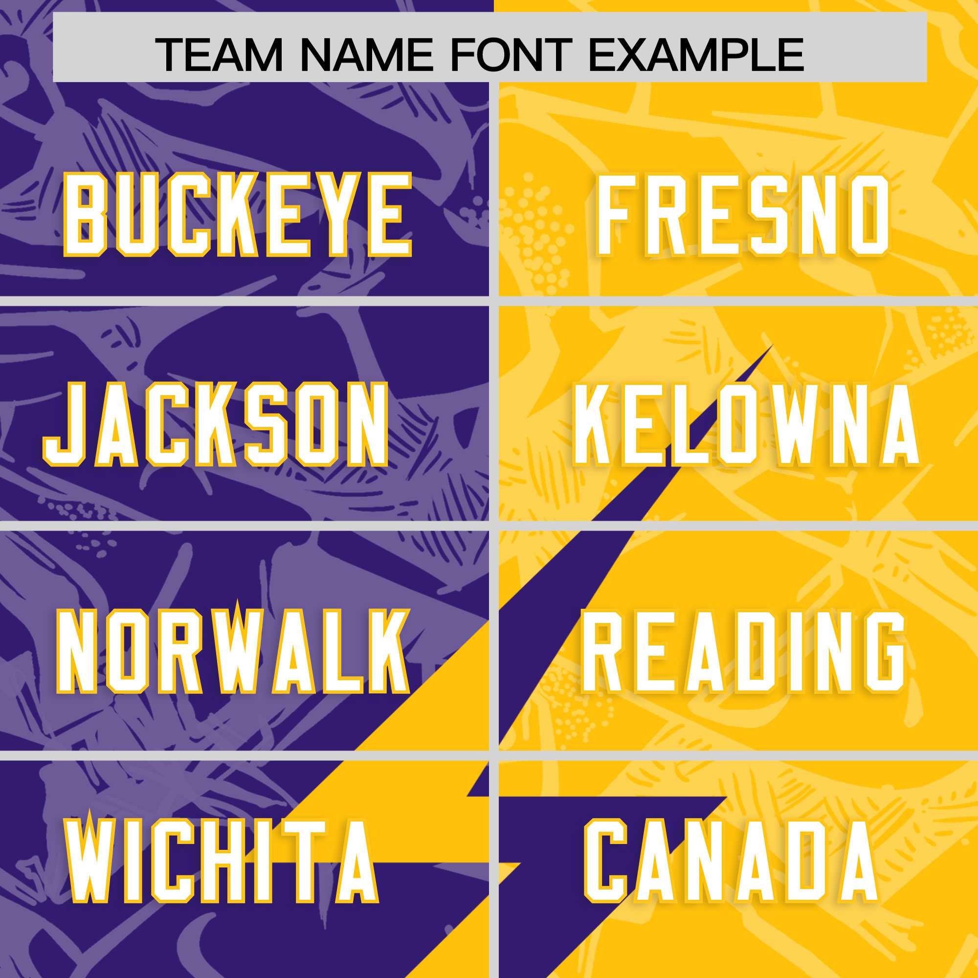 Custom Yellow Purple Split Personalized Lightning Pattern American Football Jersey