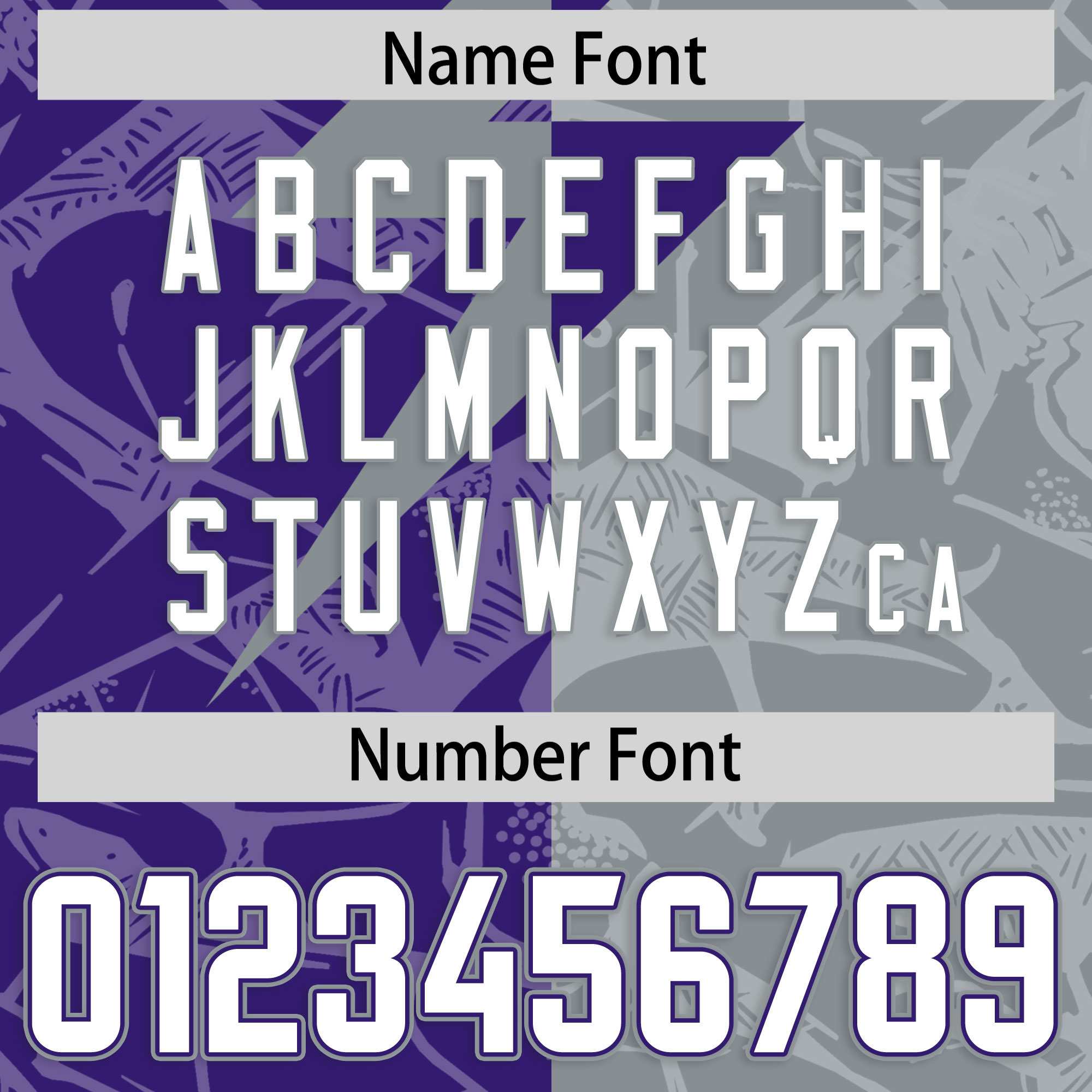 Custom Purple Gray Split Personalized Lightning Pattern American Football Jersey