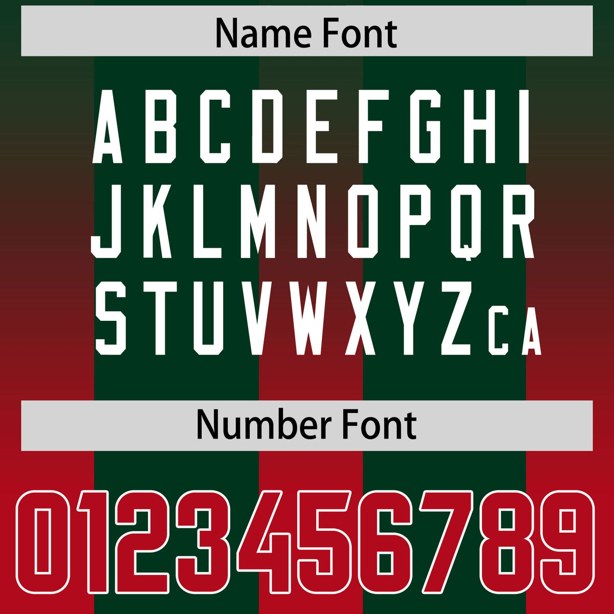 Custom Green Red Vertical Width Stripe Gradient Fashion Personalized Team American Football Jersey