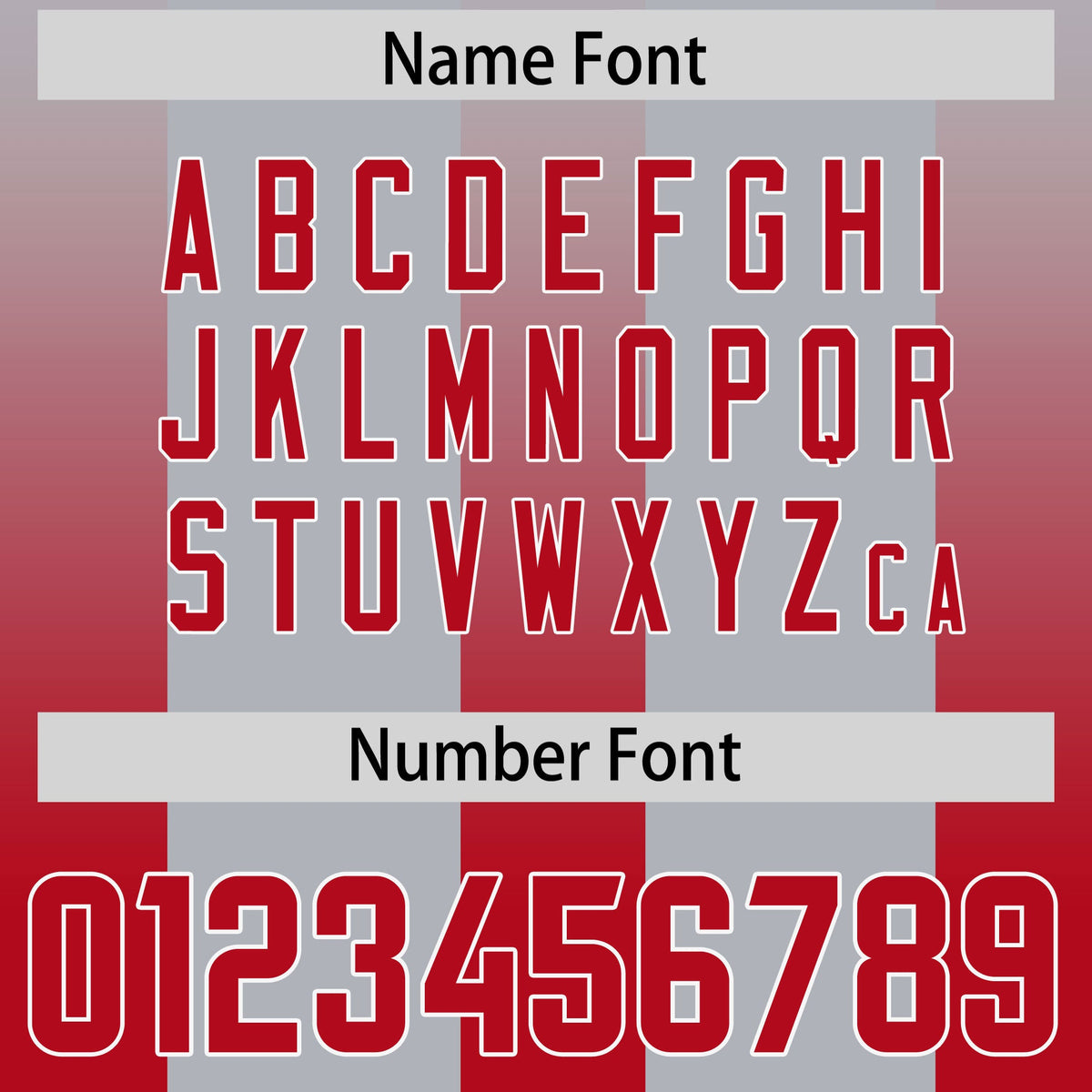 Custom Gray Red Vertical Width Stripe Gradient Fashion Personalized Team American Football Jersey