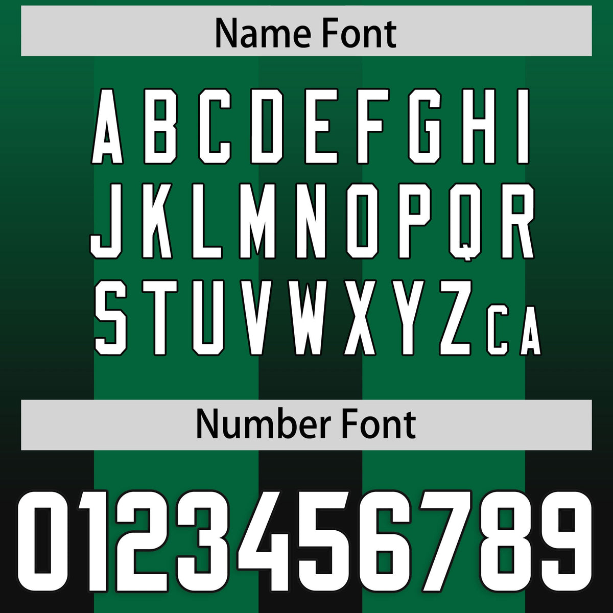 Custom Kelly Green Black Vertical Width Stripe Gradient Fashion Personalized Team American Football Jersey