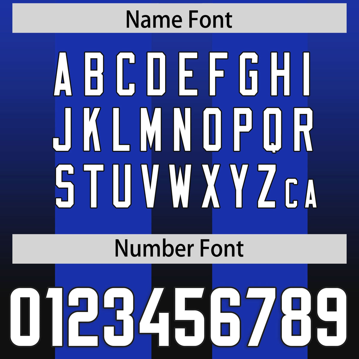 Custom Royal Black Vertical Width Stripe Gradient Fashion Personalized Team American Football Jersey