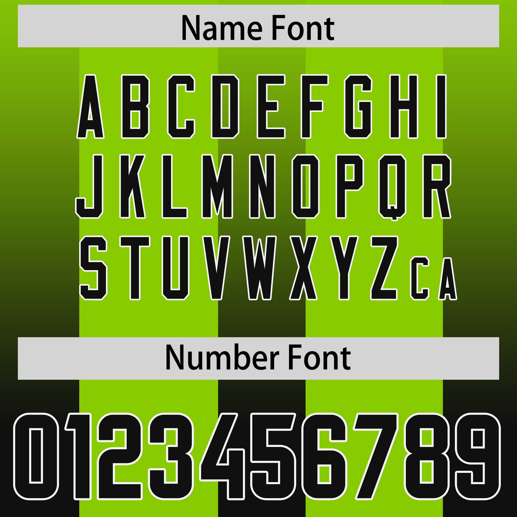 Custom Neon Green Black Vertical Width Stripe Gradient Fashion Personalized Team American Football Jersey