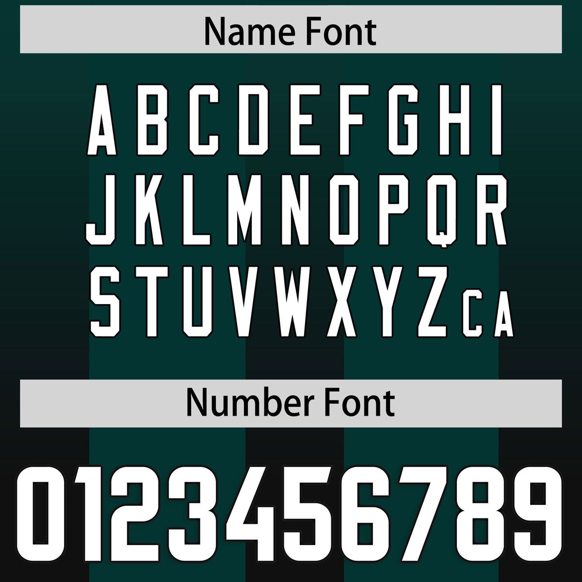 Custom Midnight Green Black Vertical Width Stripe Gradient Fashion Personalized Team American Football Jersey