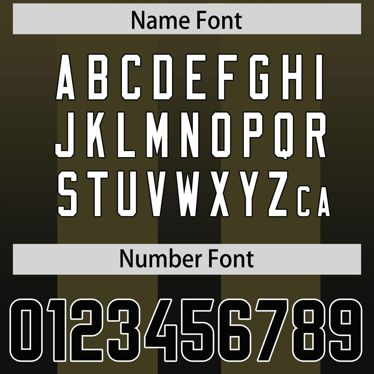 Custom Olive Black Vertical Width Stripe Gradient Fashion Personalized Team American Football Jersey