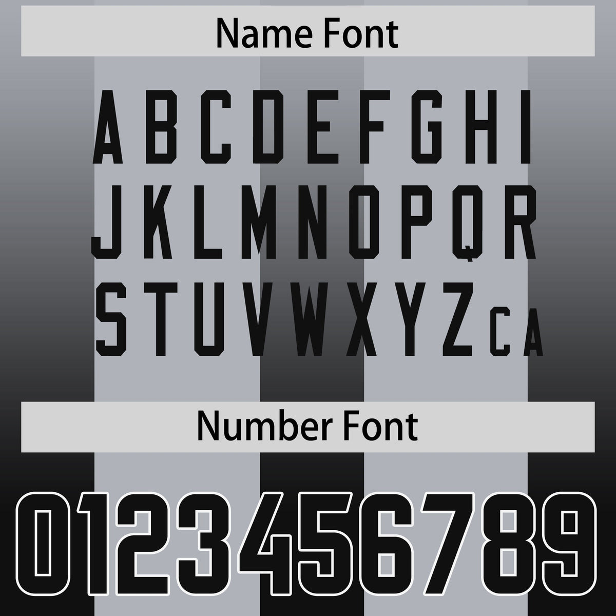 Custom Gray Black Vertical Width Stripe Gradient Fashion Personalized Team American Football Jersey