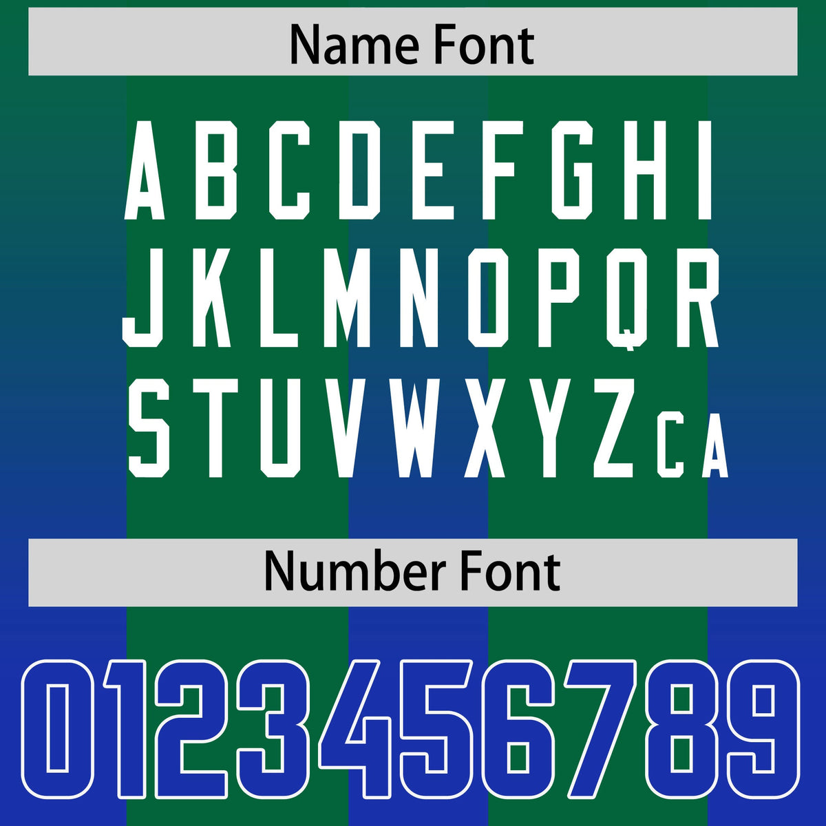 Custom Kelly Green Royal Vertical Width Stripe Gradient Fashion Personalized Team American Football Jersey