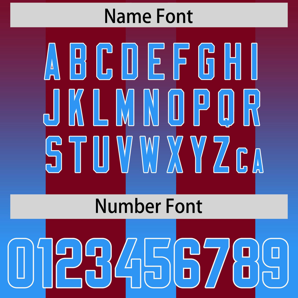 Custom Cardinal Light Blue Vertical Width Stripe Gradient Fashion Personalized Team American Football Jersey