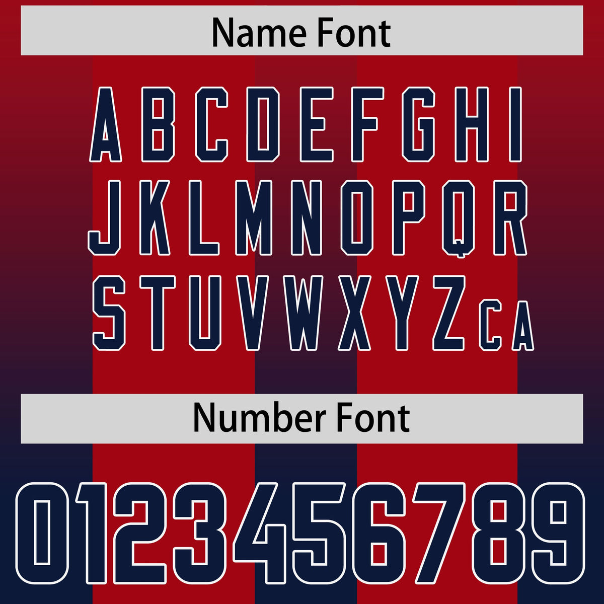 Custom Red Navy Vertical Width Stripe Gradient Fashion Personalized Team American Football Jersey