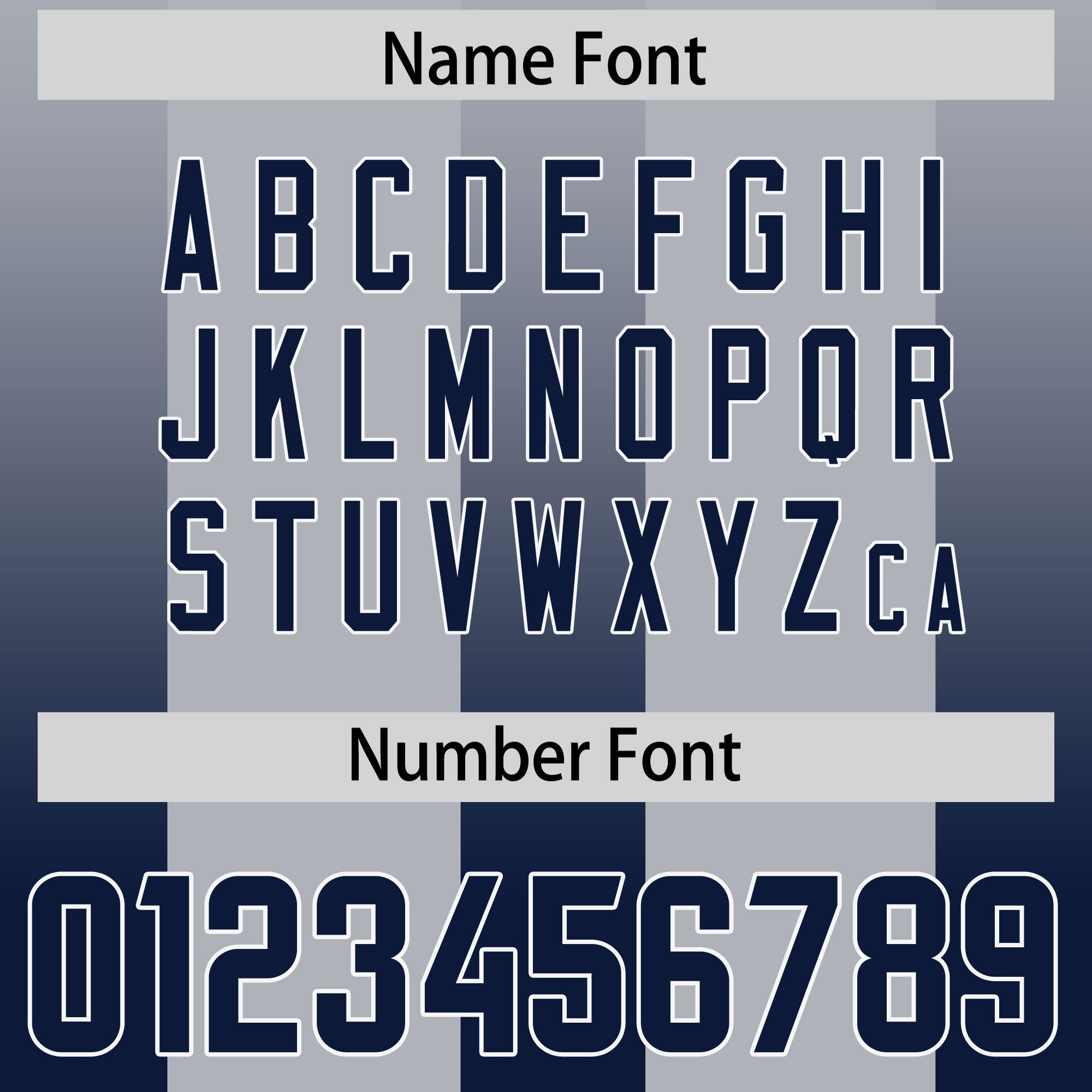 Custom Gray Navy Vertical Width Stripe Gradient Fashion Personalized Team American Football Jersey