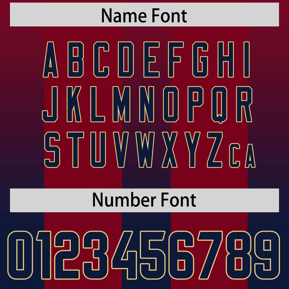 Custom Cardinal Navy Vertical Width Stripe Gradient Fashion Personalized Team American Football Jersey