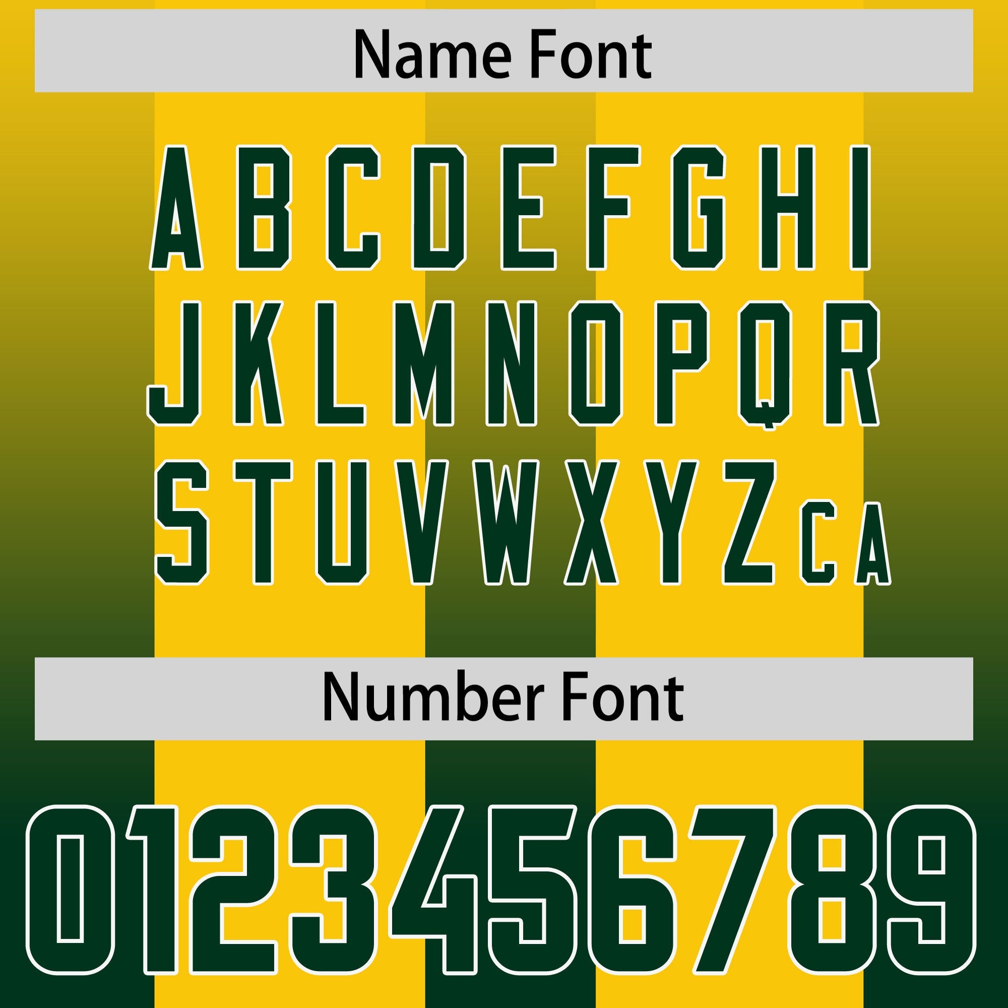 Custom Yellow Green Vertical Width Stripe Gradient Fashion Personalized Team American Football Jersey